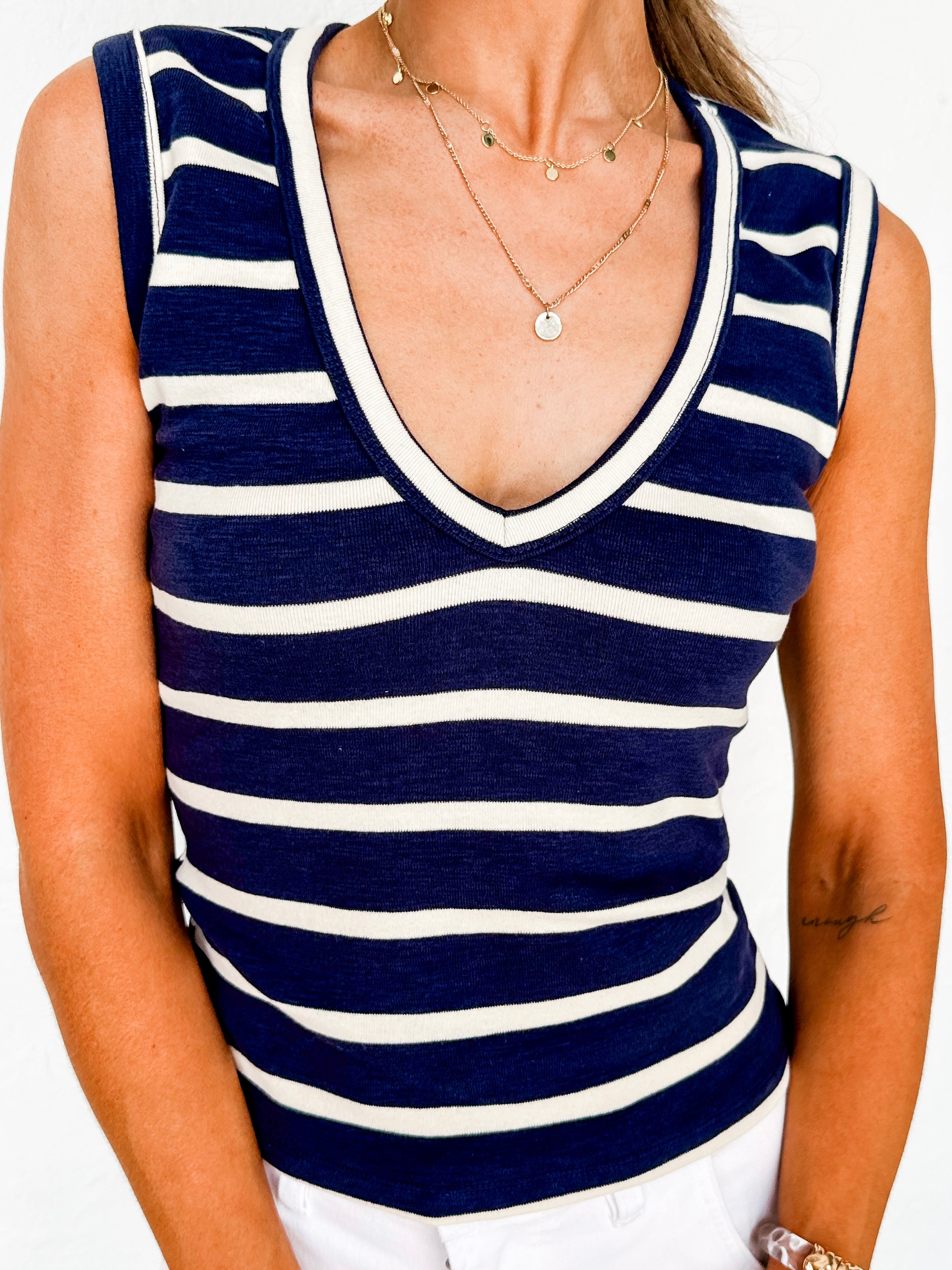 Olandria Stripped Tank Top