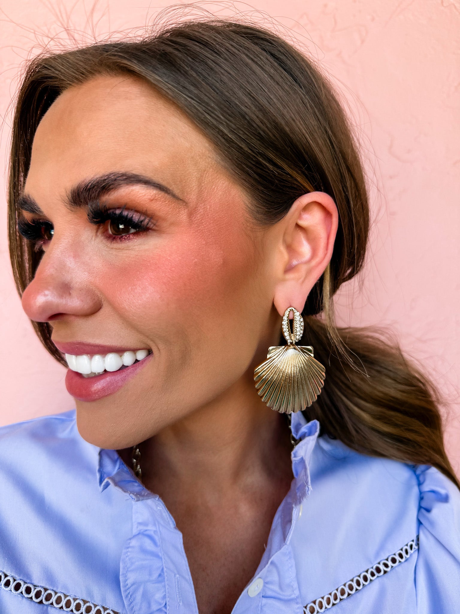 On Island Time Seashell Earrings