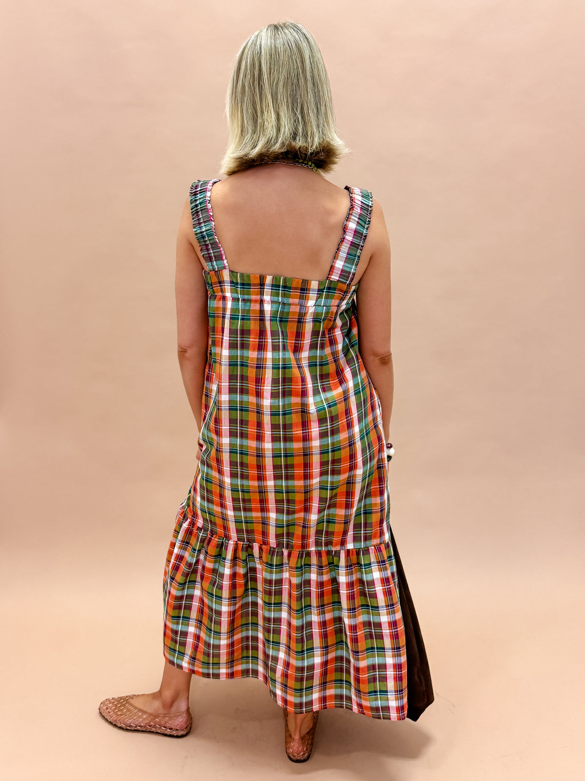 Randi Multi Plaid Midi Dress