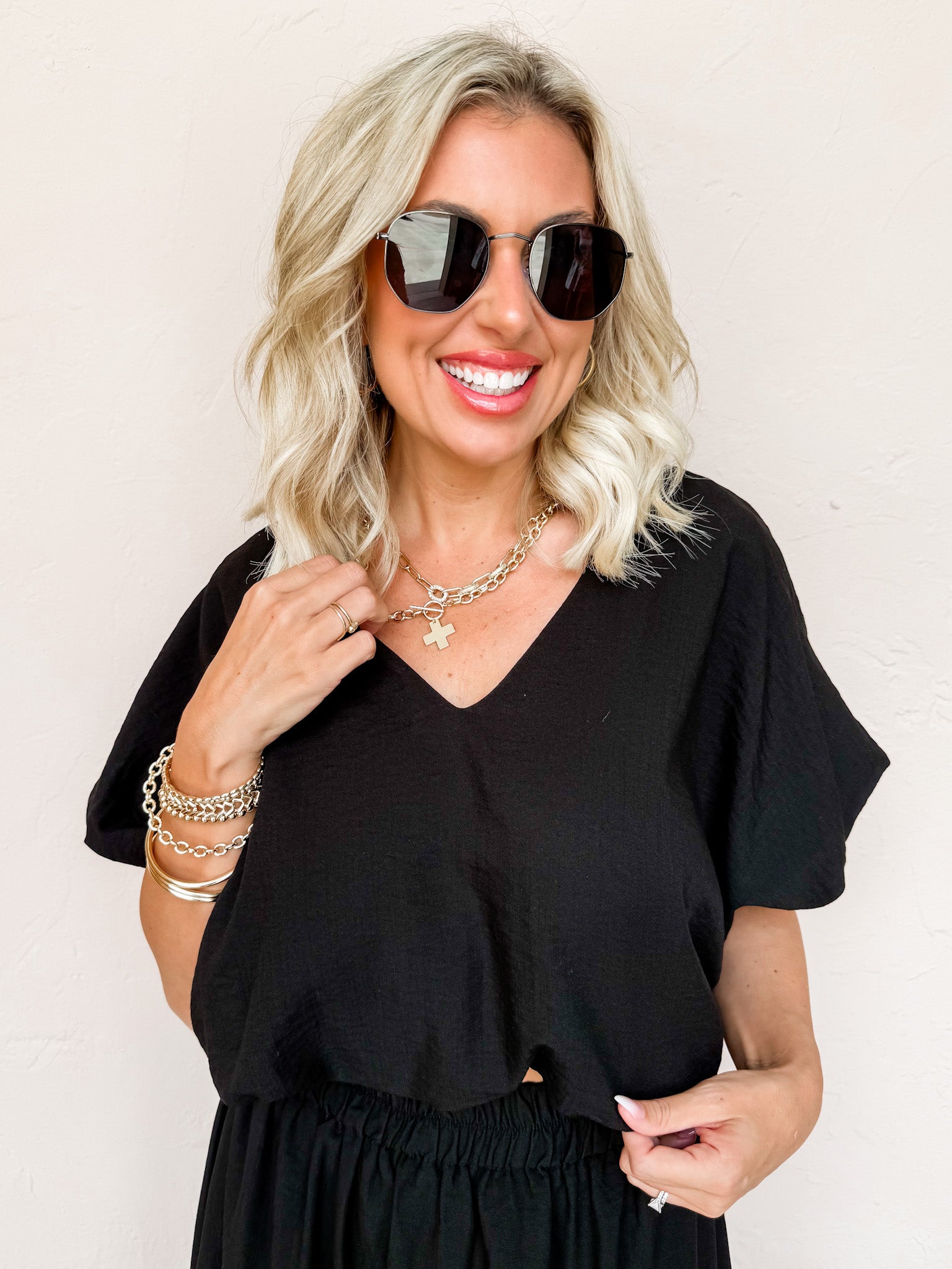 Relatable Fate Bubble Hem Top