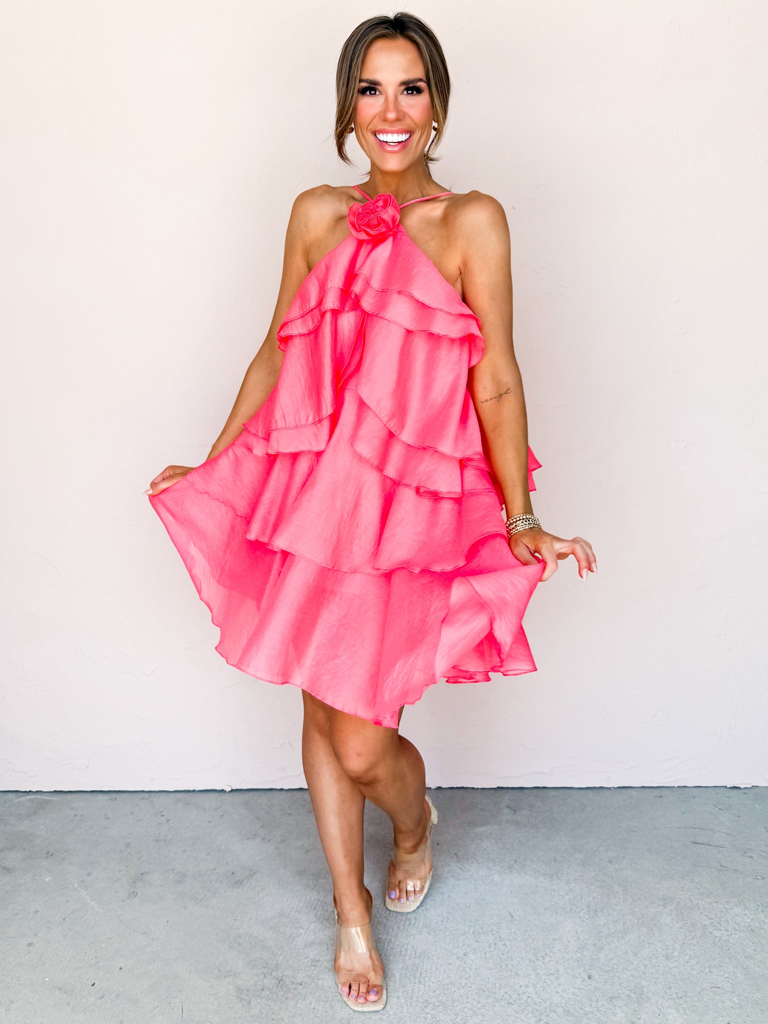 Rhythm In Ruffles Tiered Mini Dress