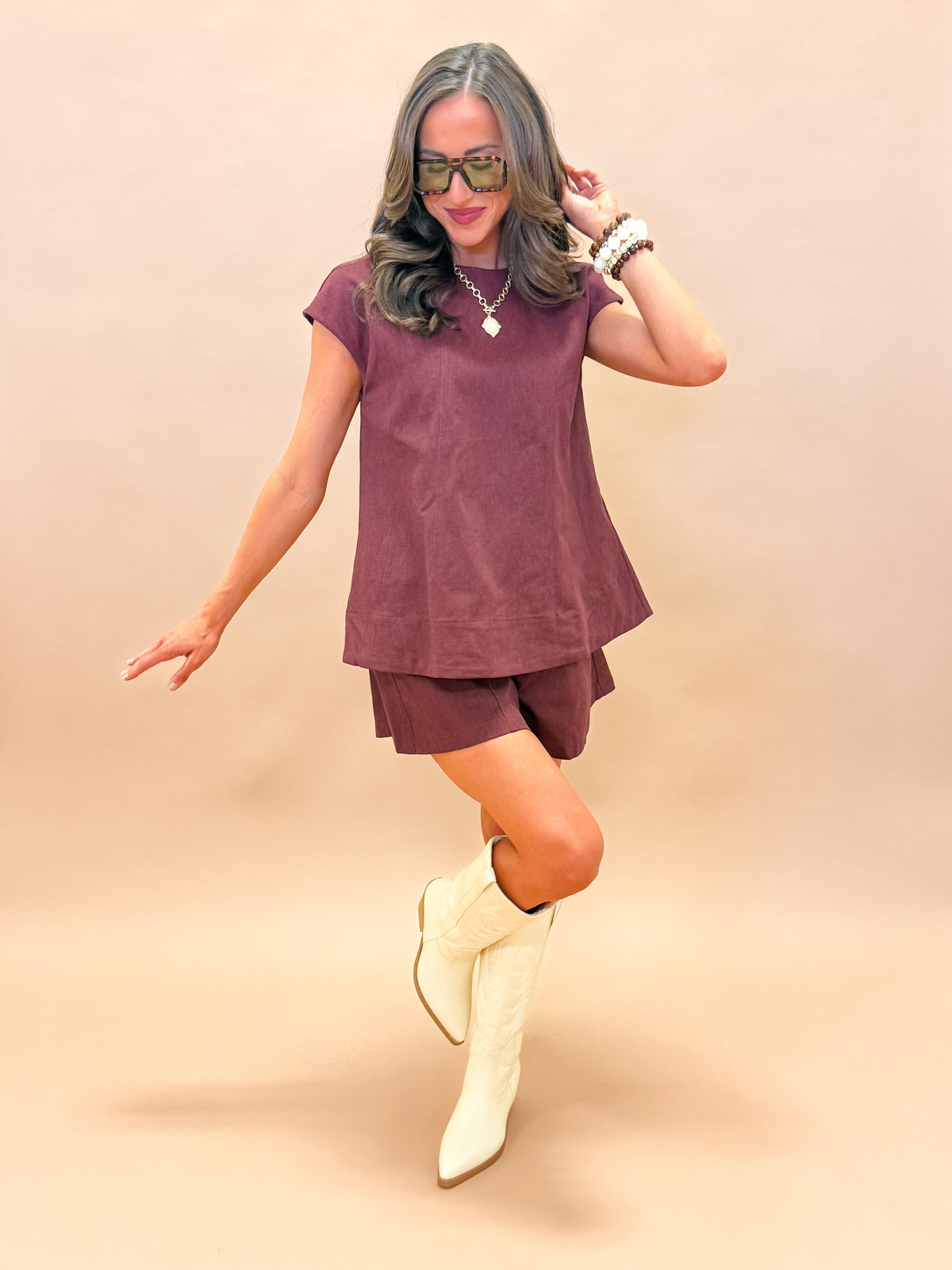 Rosalie Circle Top and Wide Short Set