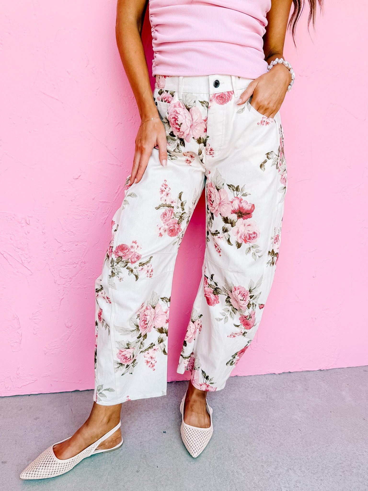 Rosaline Floral Baggy Pants