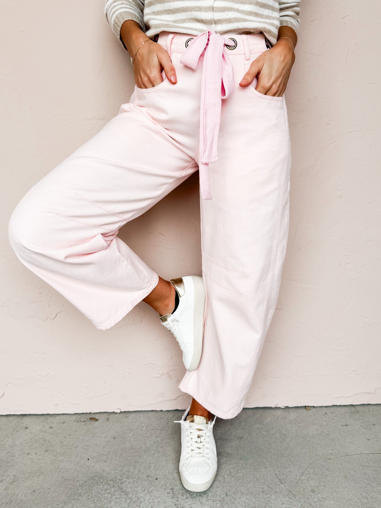 Sayler Eyelet Barrel Jean