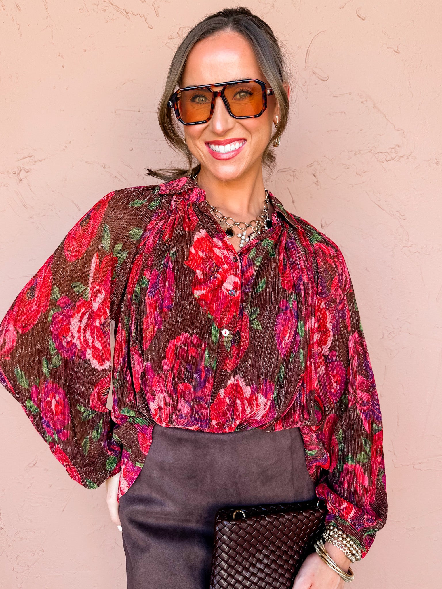 Seems Like It Button Front Top