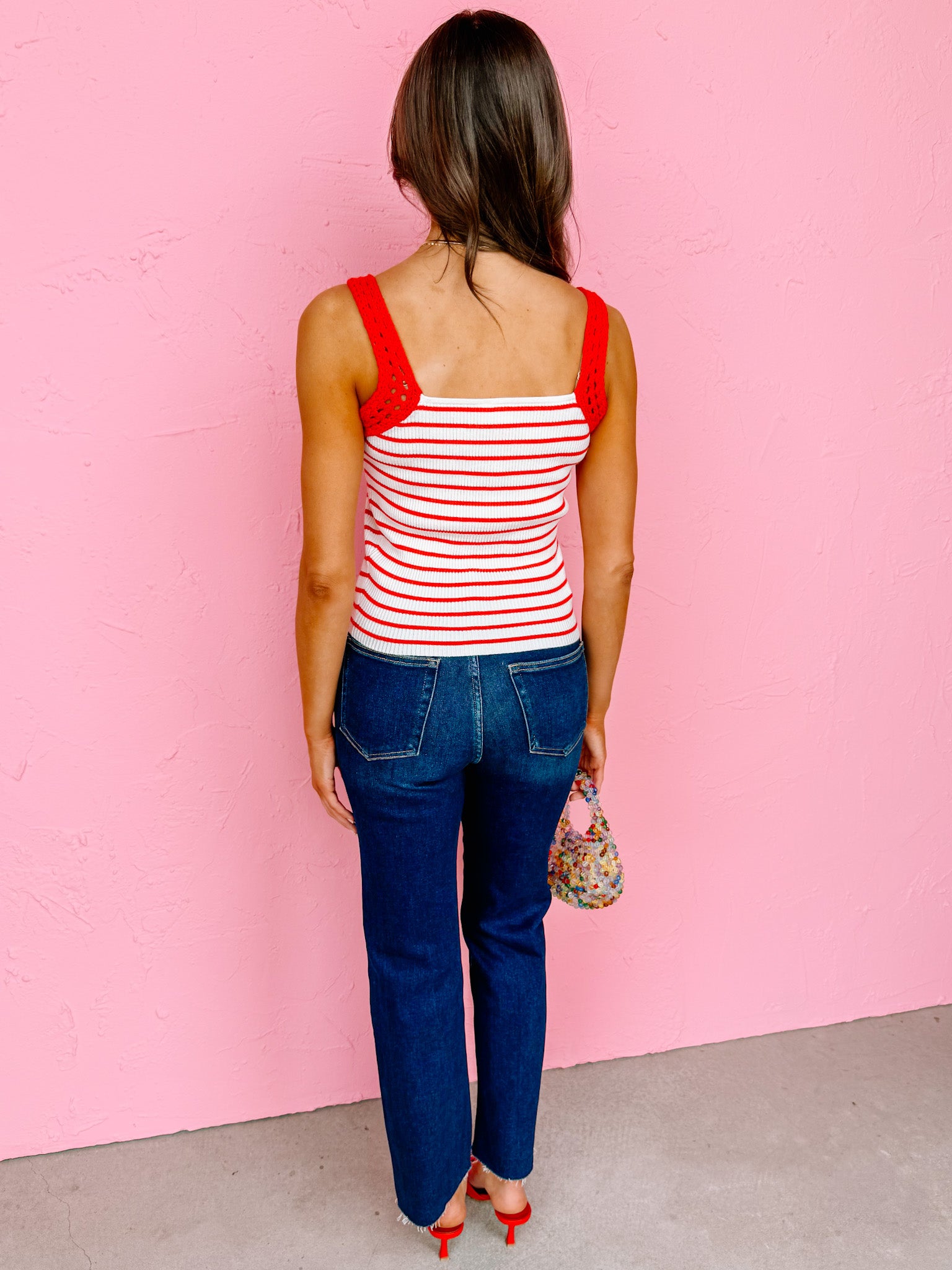 Sherry Striped Knit Tank Top