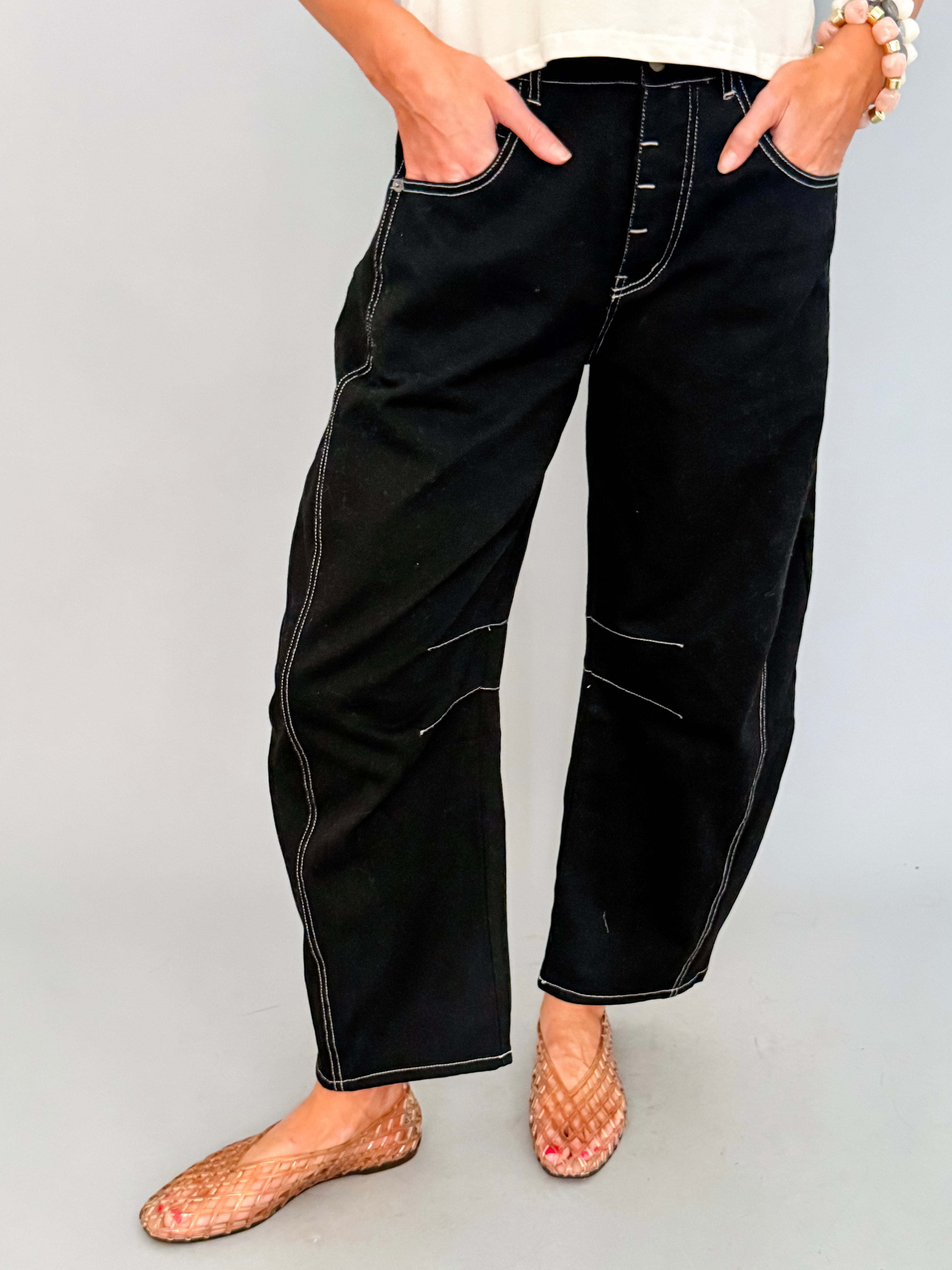 Sinclair Barrel Leg Jeans