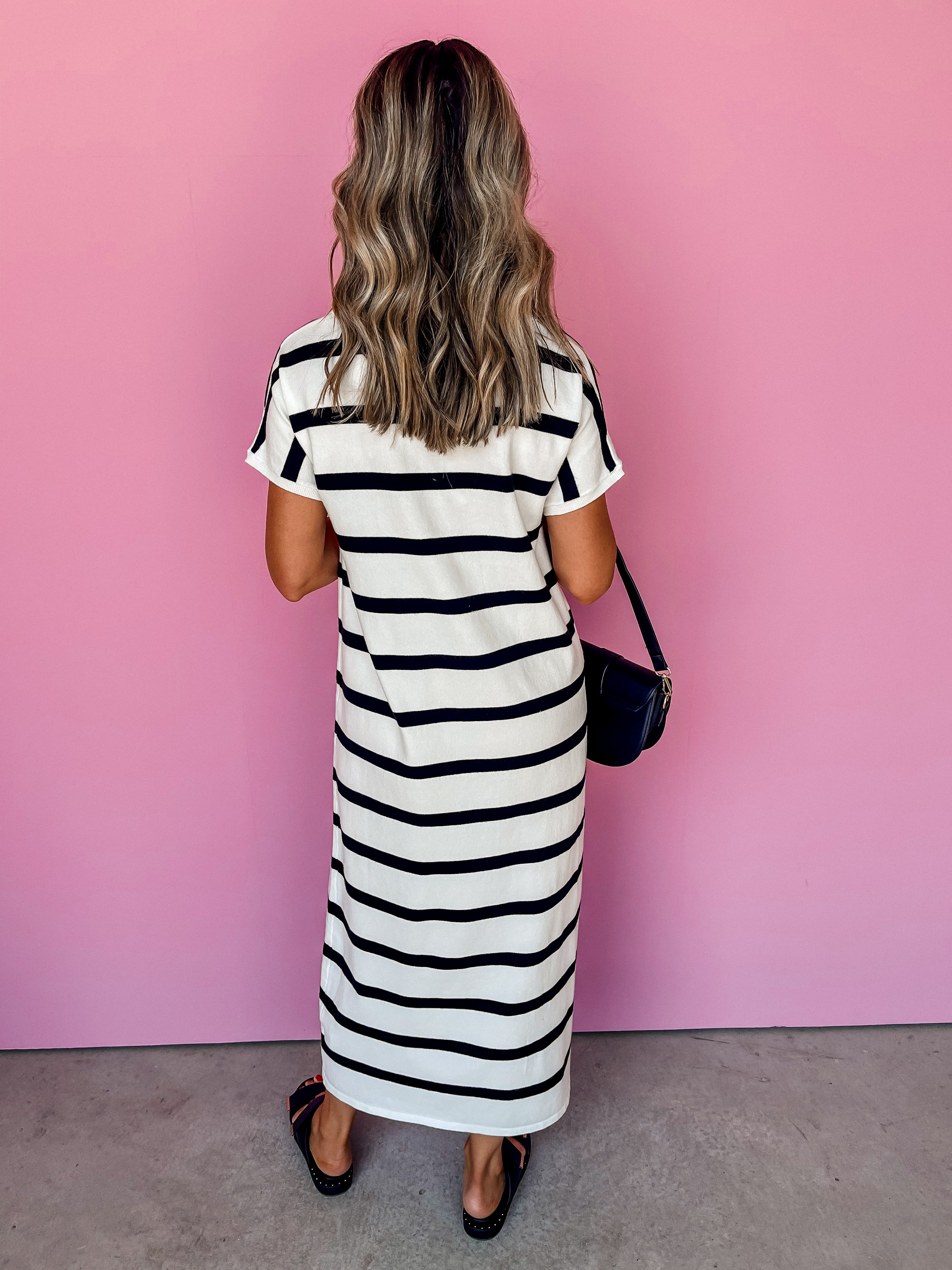Stay Elevated Striped Maxi Dress