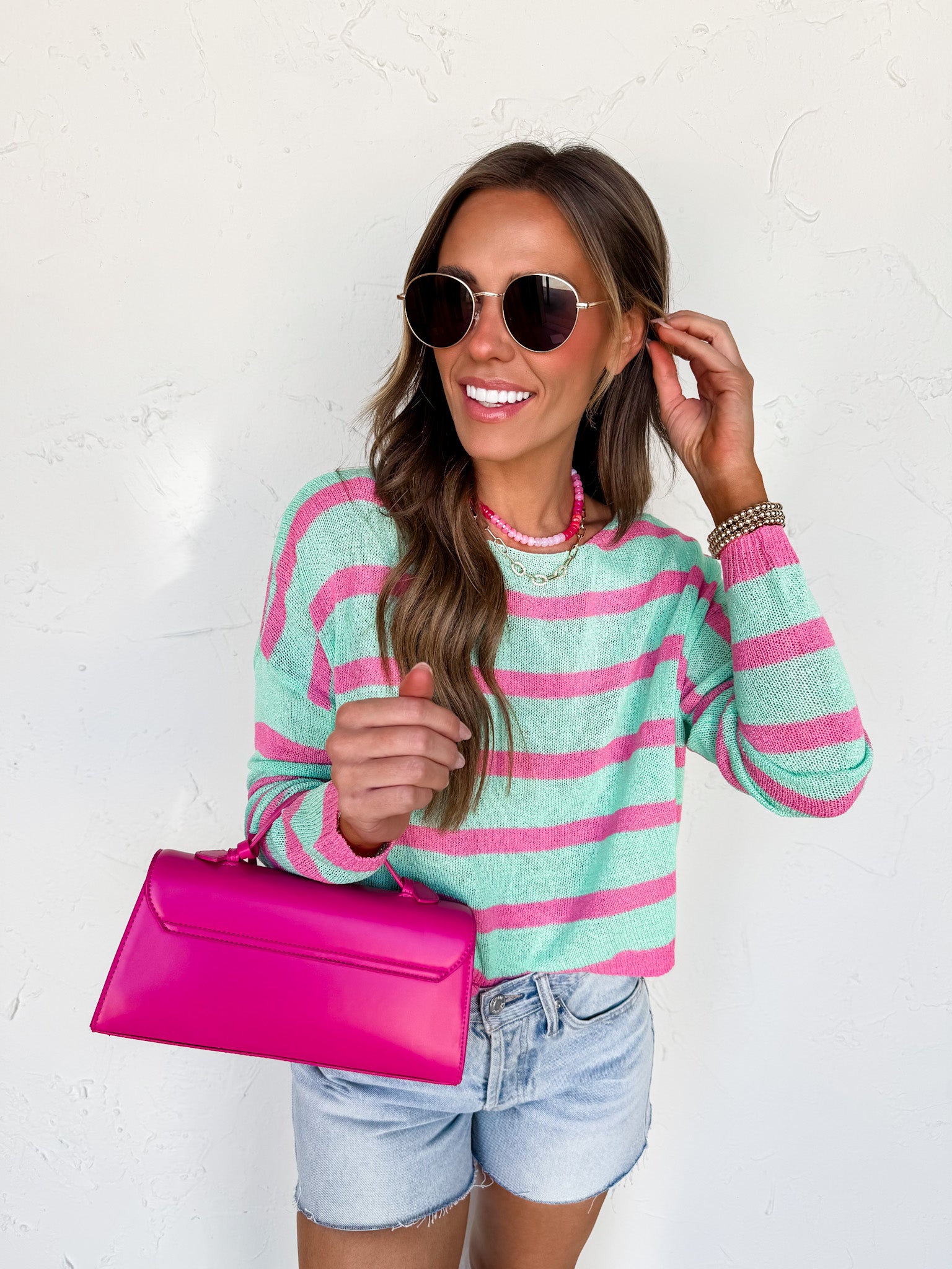 Mint Delight Round Neck Sweater