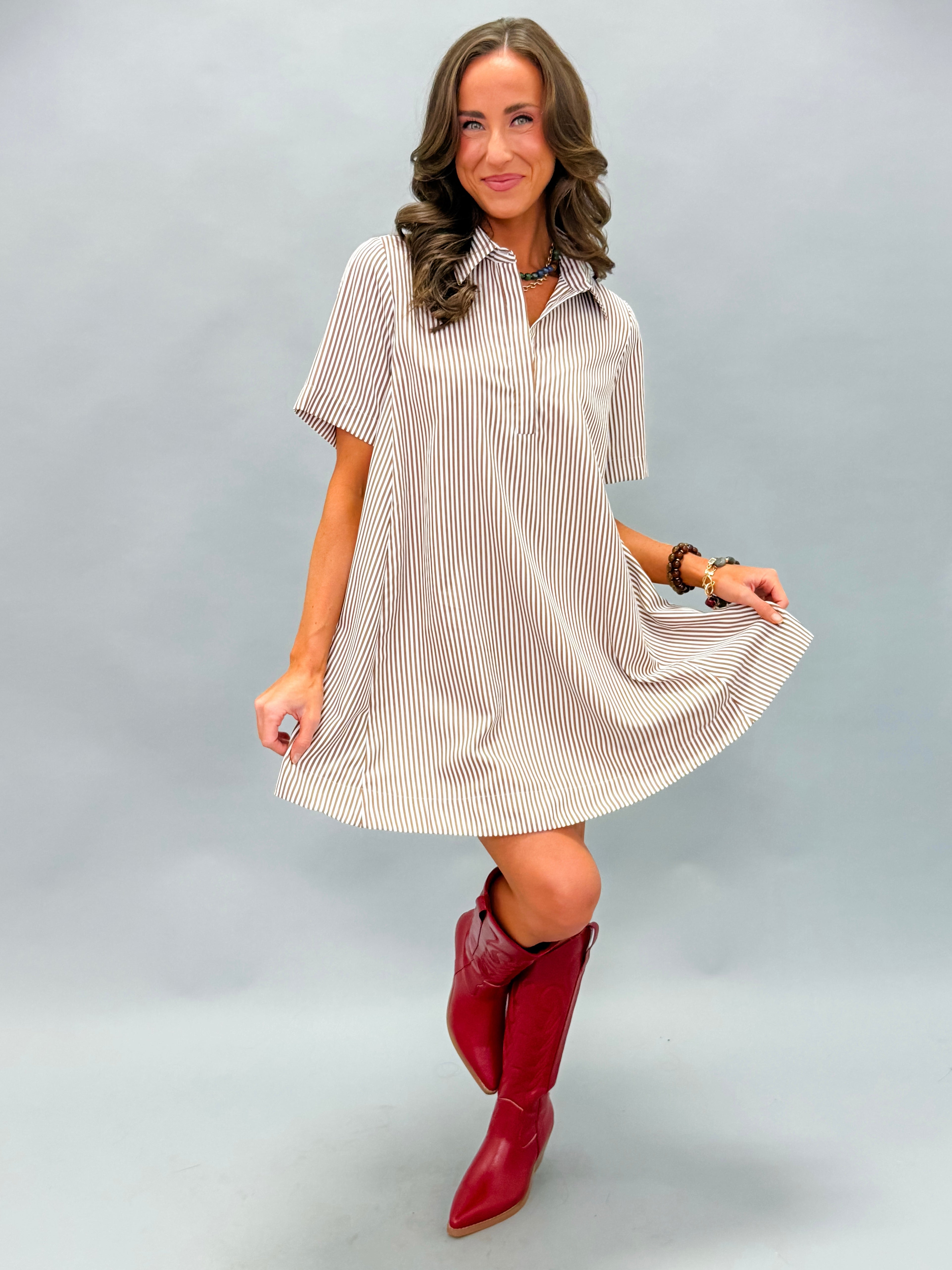 Suri Striped A-Line Dress