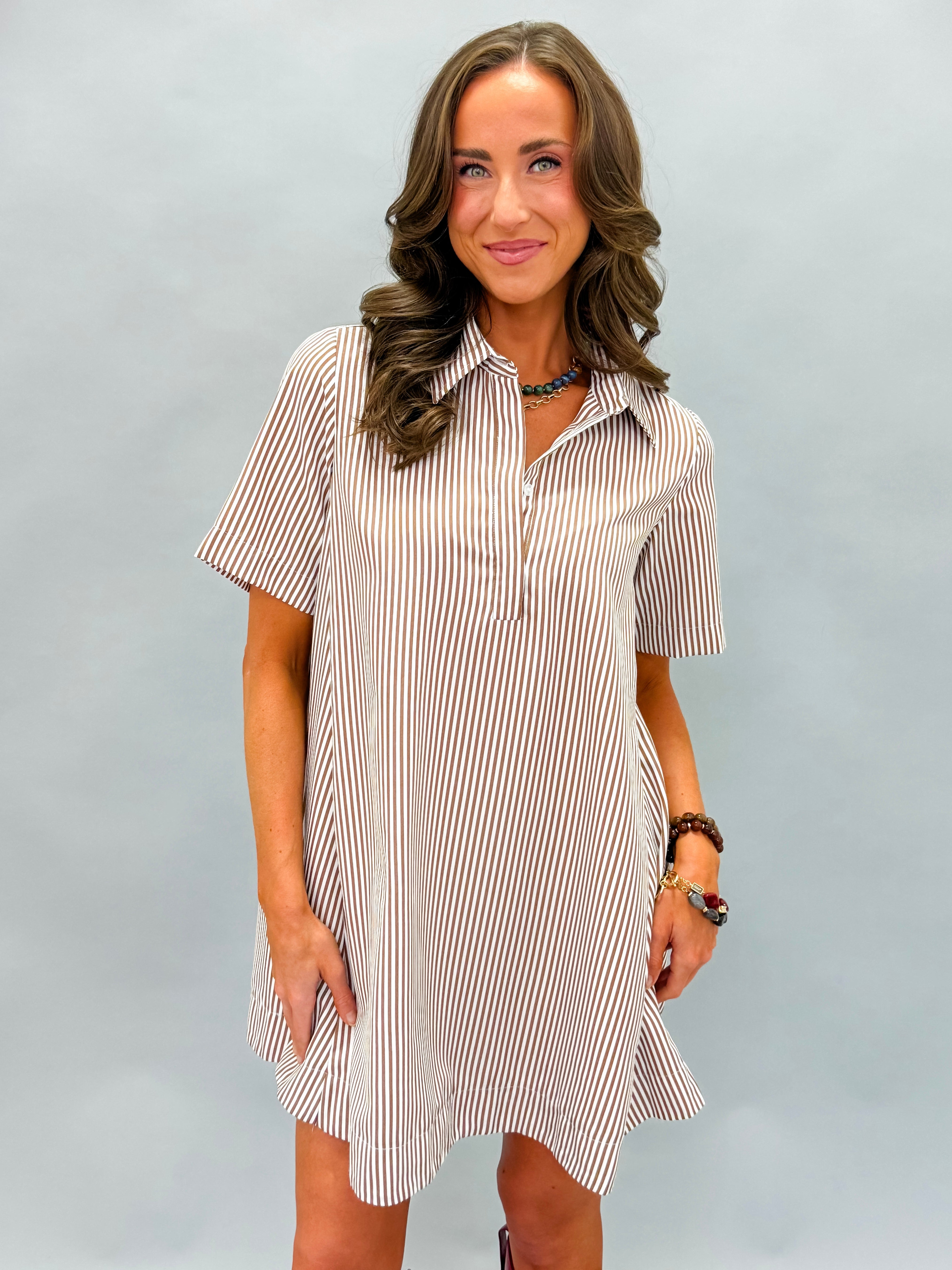 Suri Striped A-Line Dress