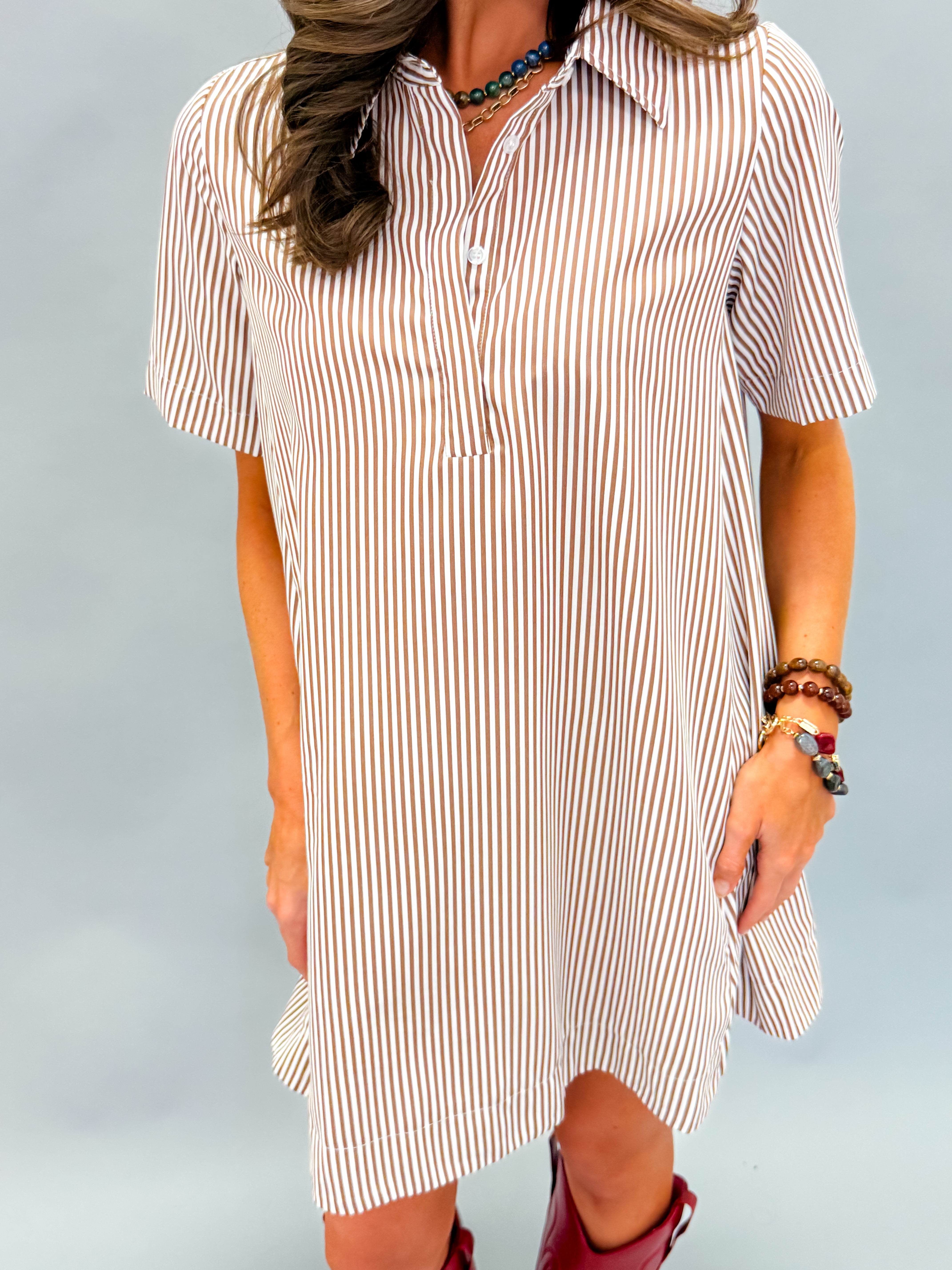 Suri Striped A-Line Dress