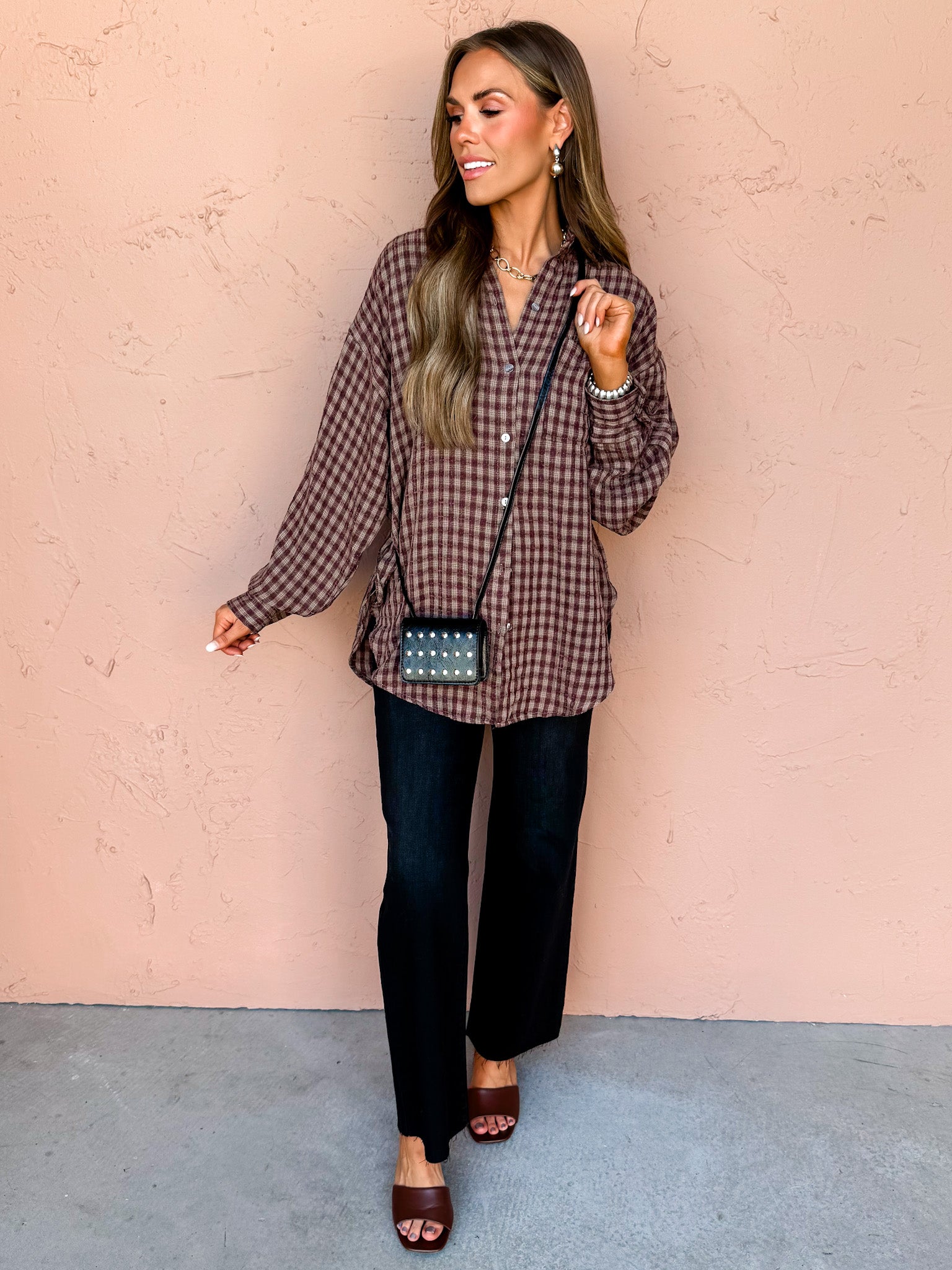 The Heritage Plaid Button Front Top