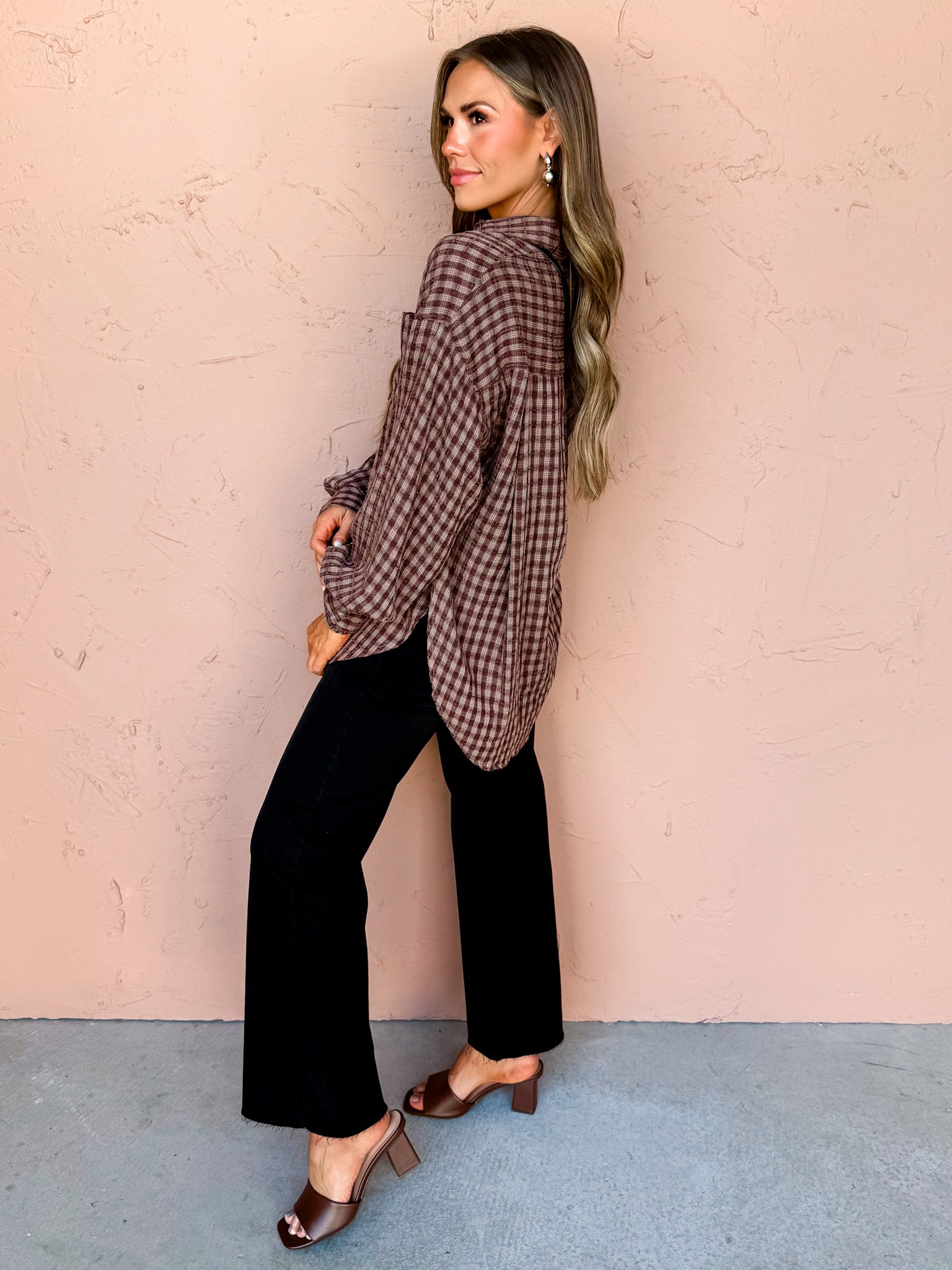 The Heritage Plaid Button Front Top