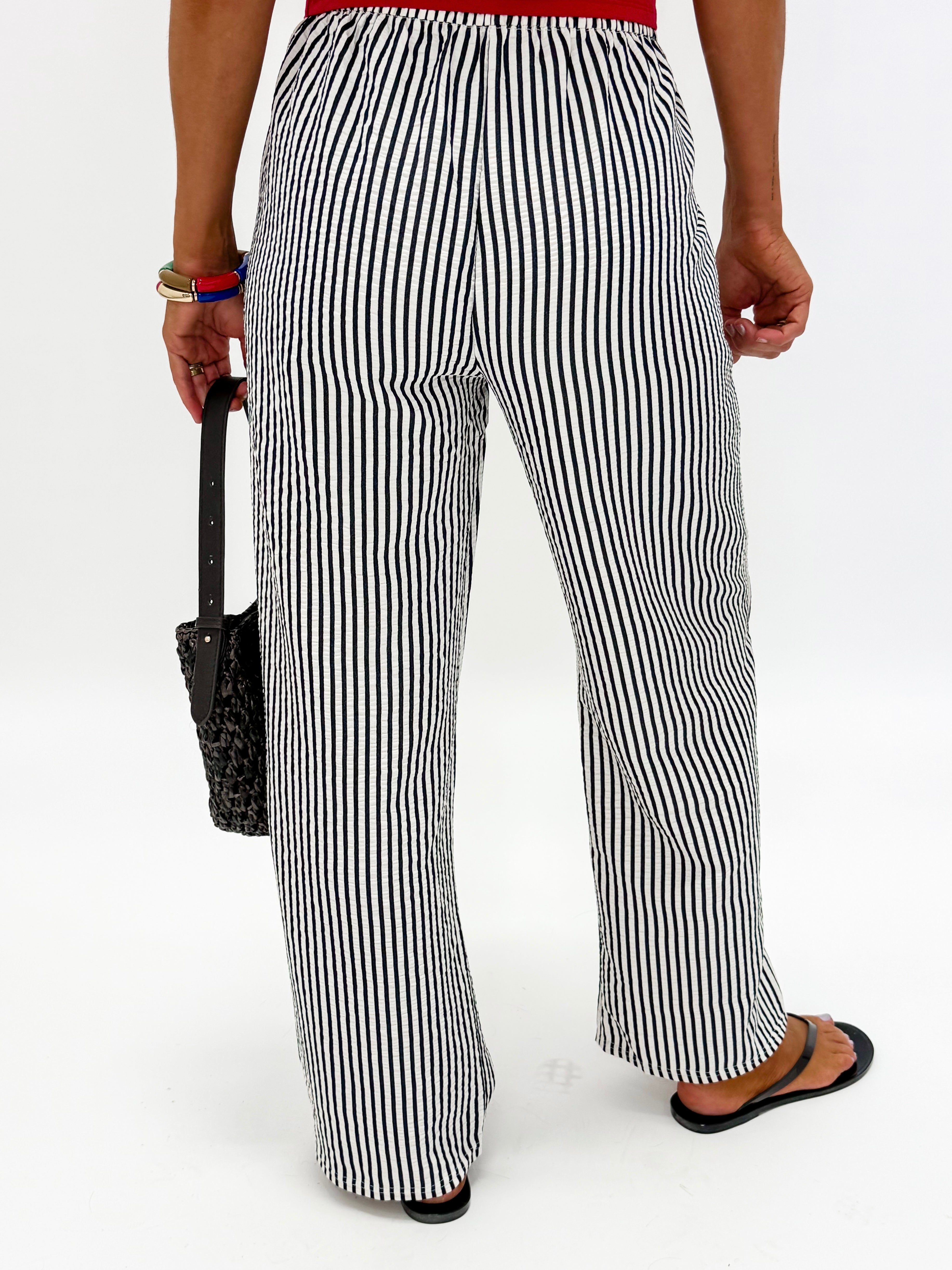 The Savannah Drawstring Pants-Black