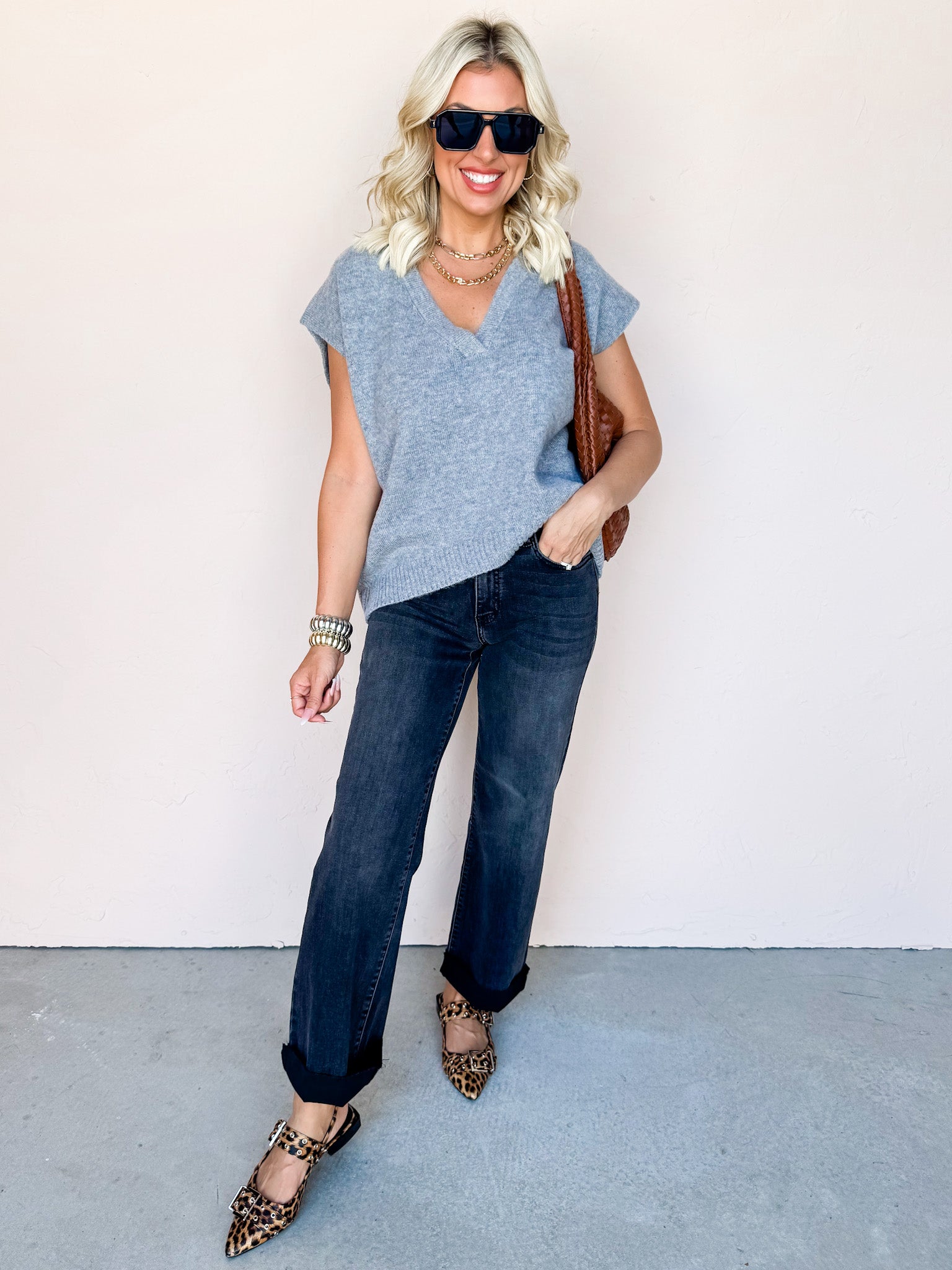 Seattle Straight High Rise Jeans-Washed Black