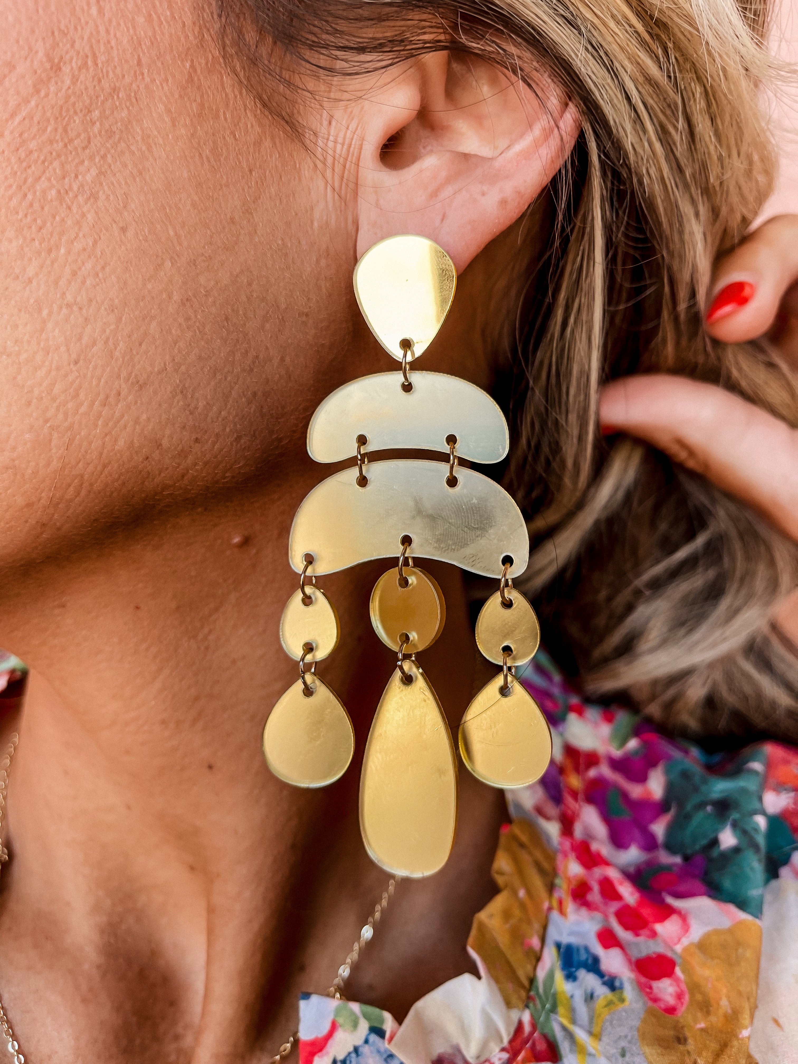 [Treasure Jewels] Darla Earrings-Gold