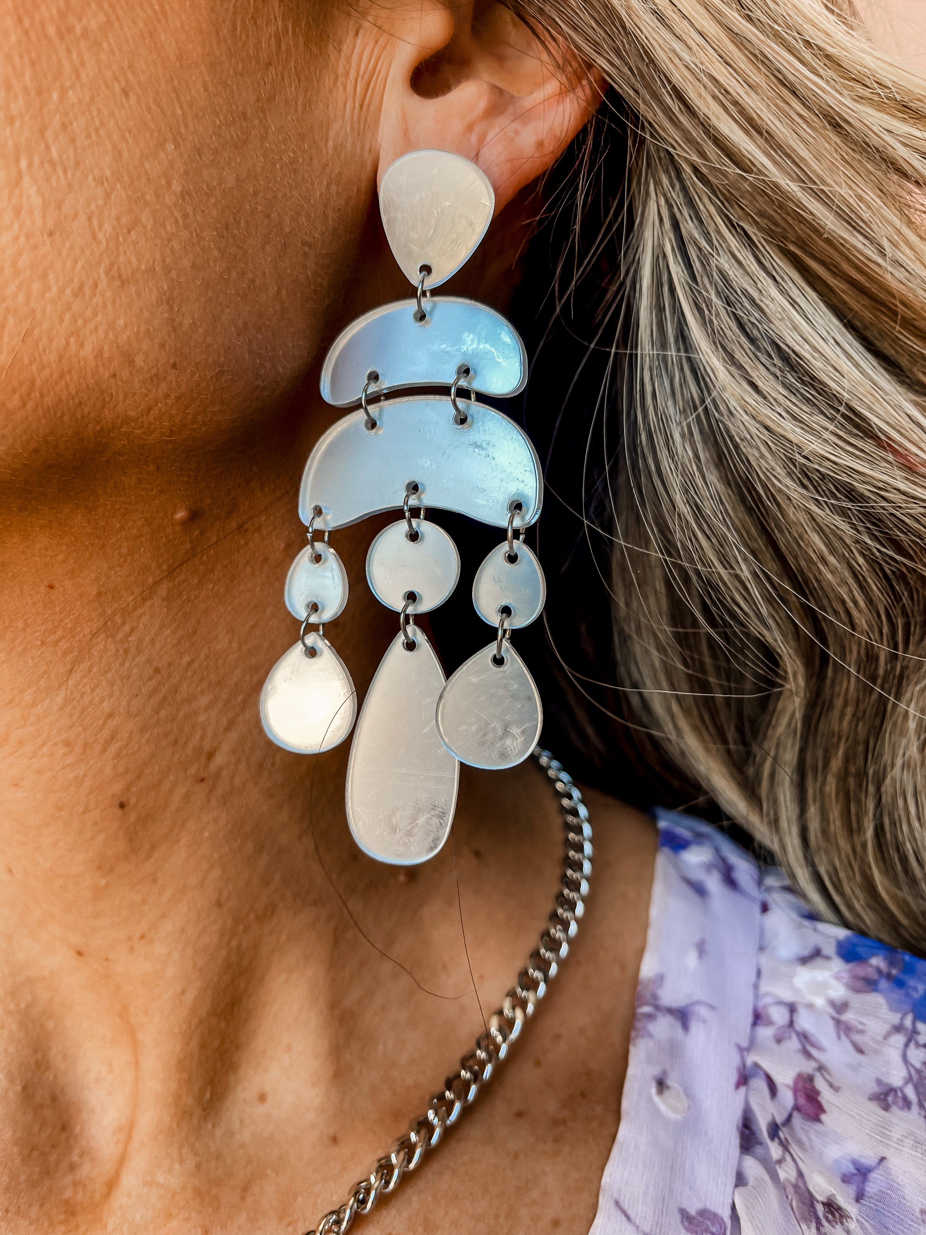 [Treasure Jewels] Darla Earrings-Silver