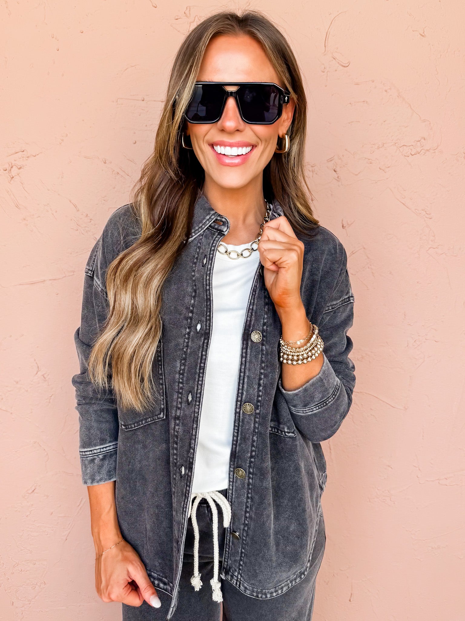 Urban Edge Button Front Top