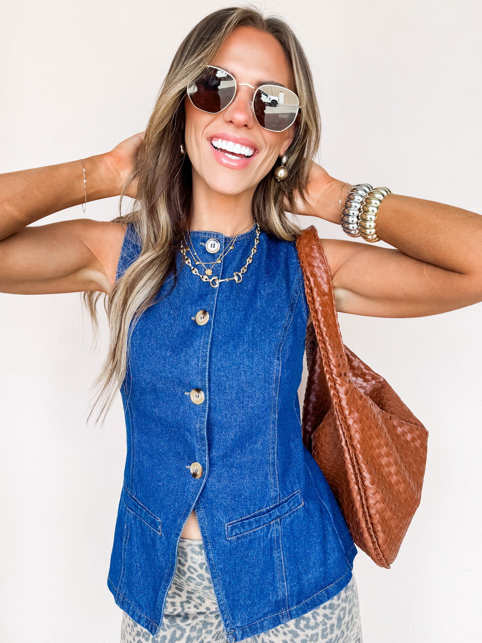 Urban Legend Denim Sleeveless Top