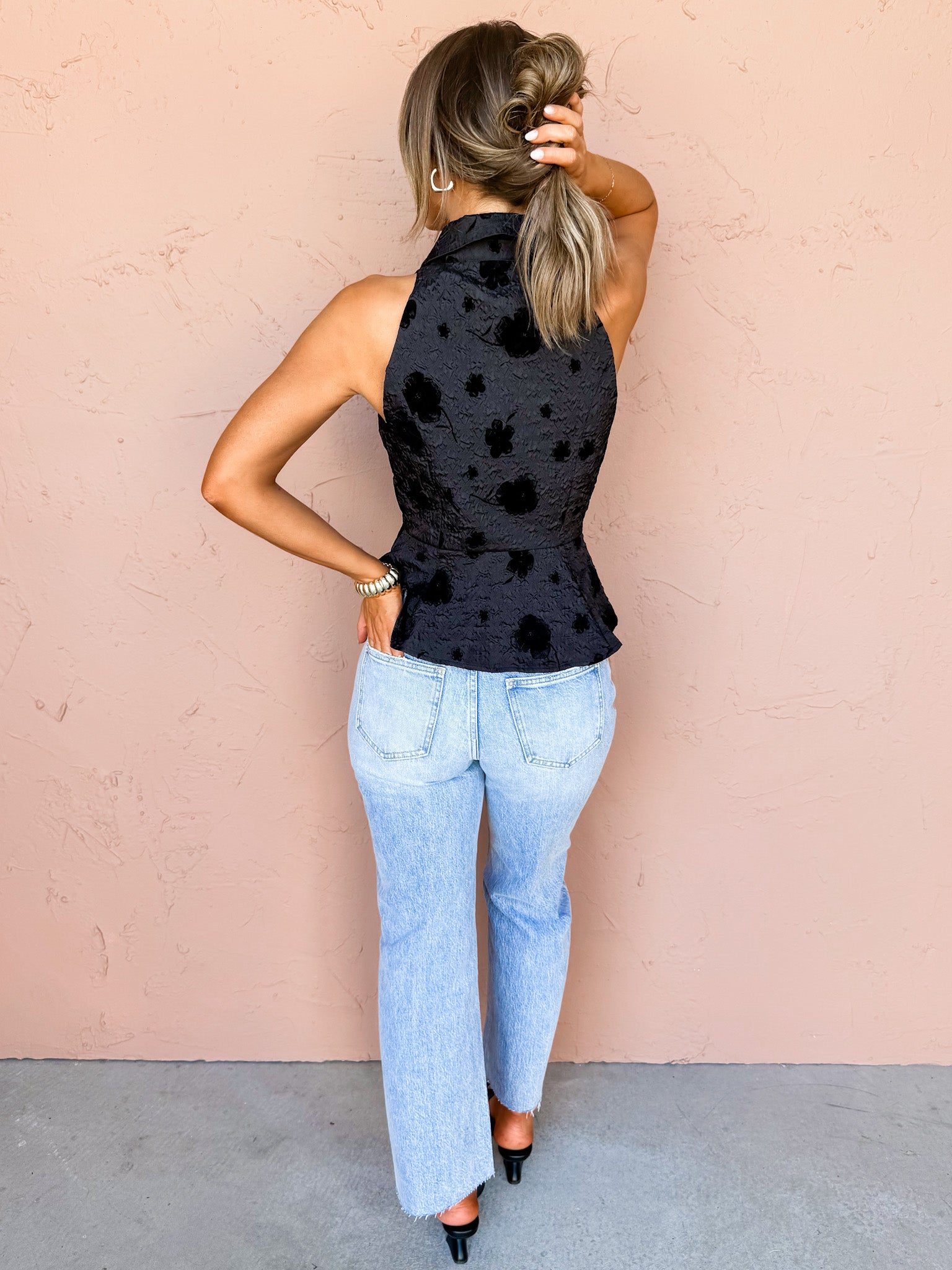 Urban Nights Textured Sleeveless Top