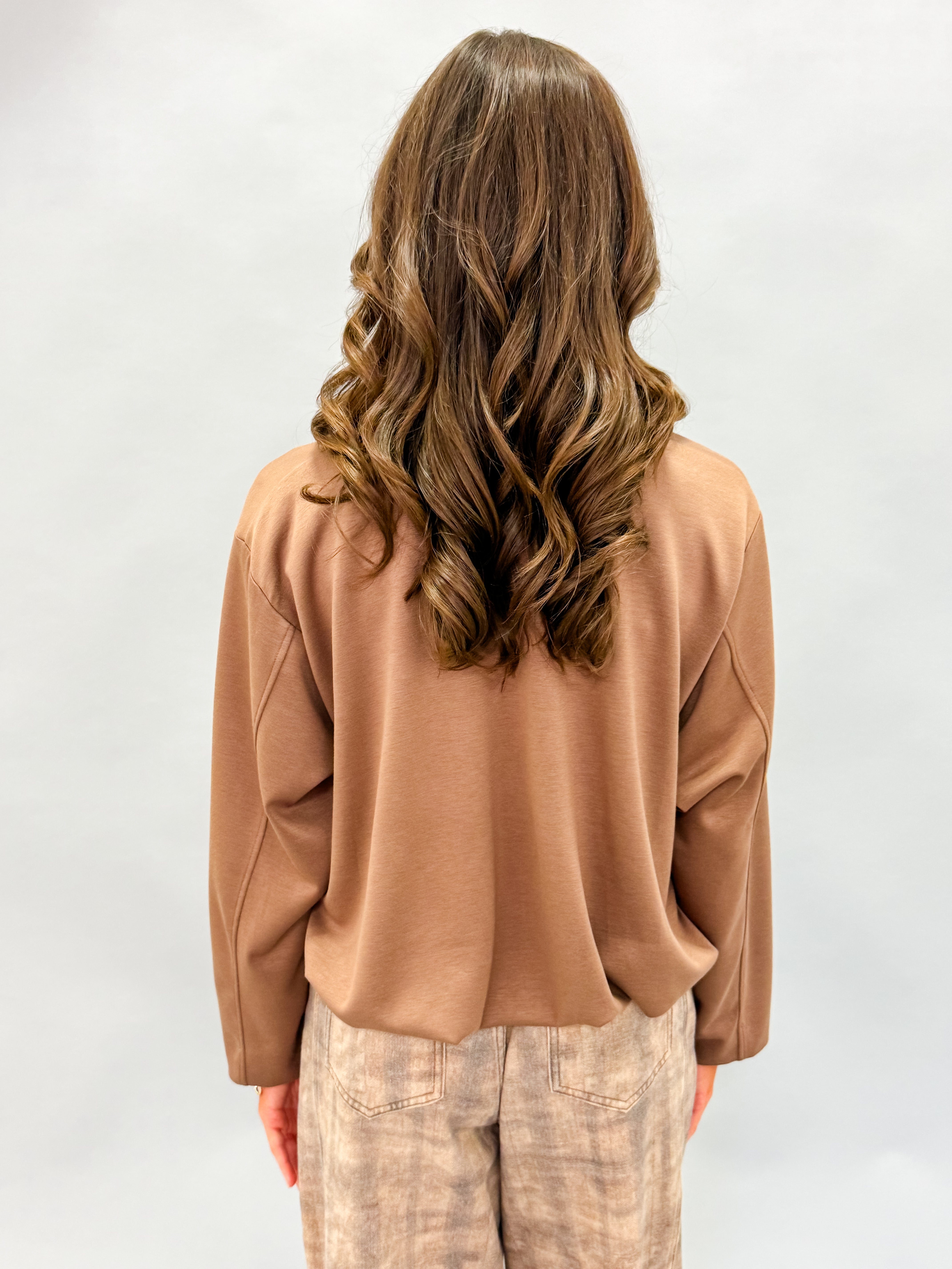 Wells Pleated Hemline Bomber Jacket