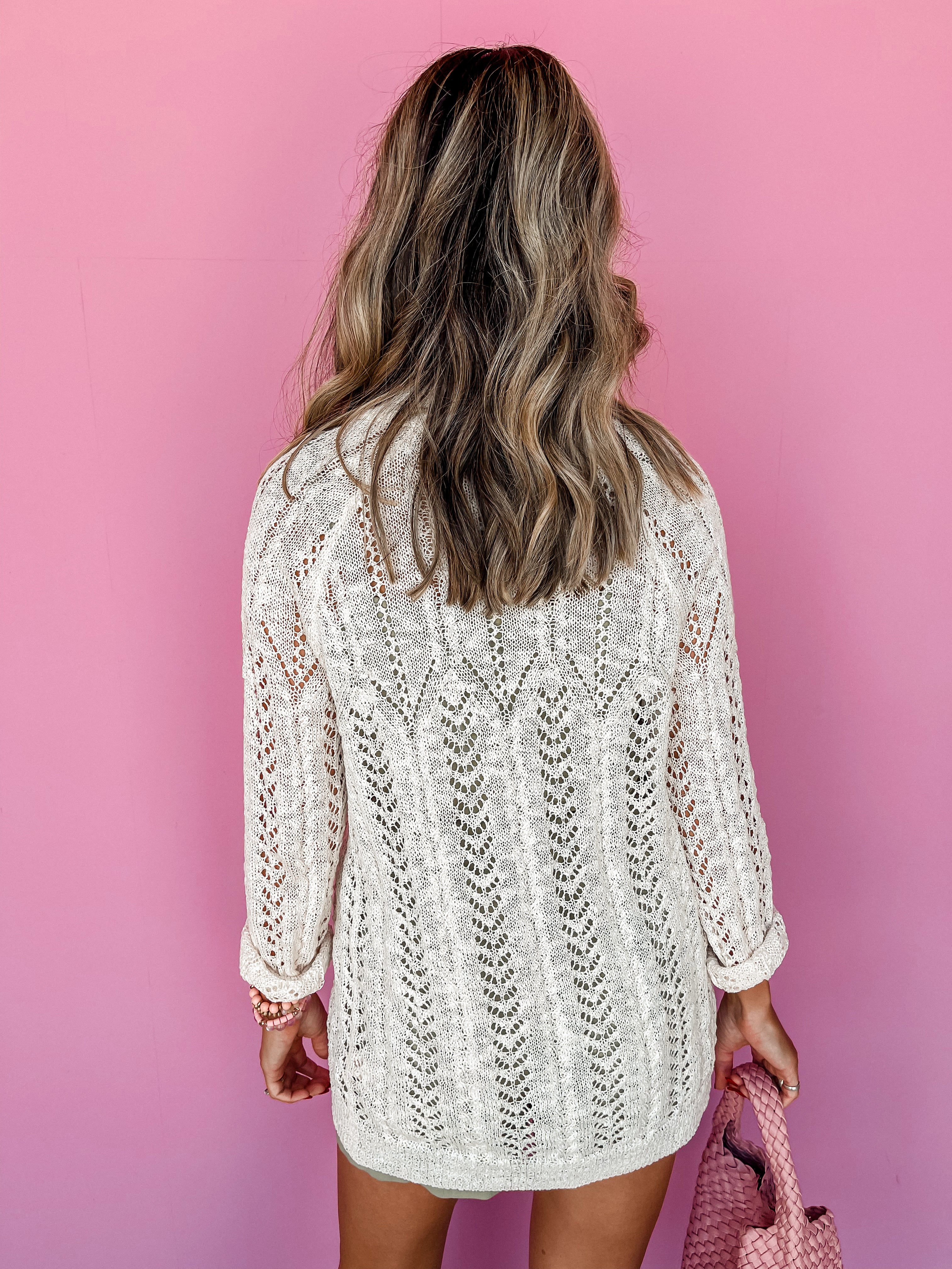 What Truly Matters Open Knit Cardigan