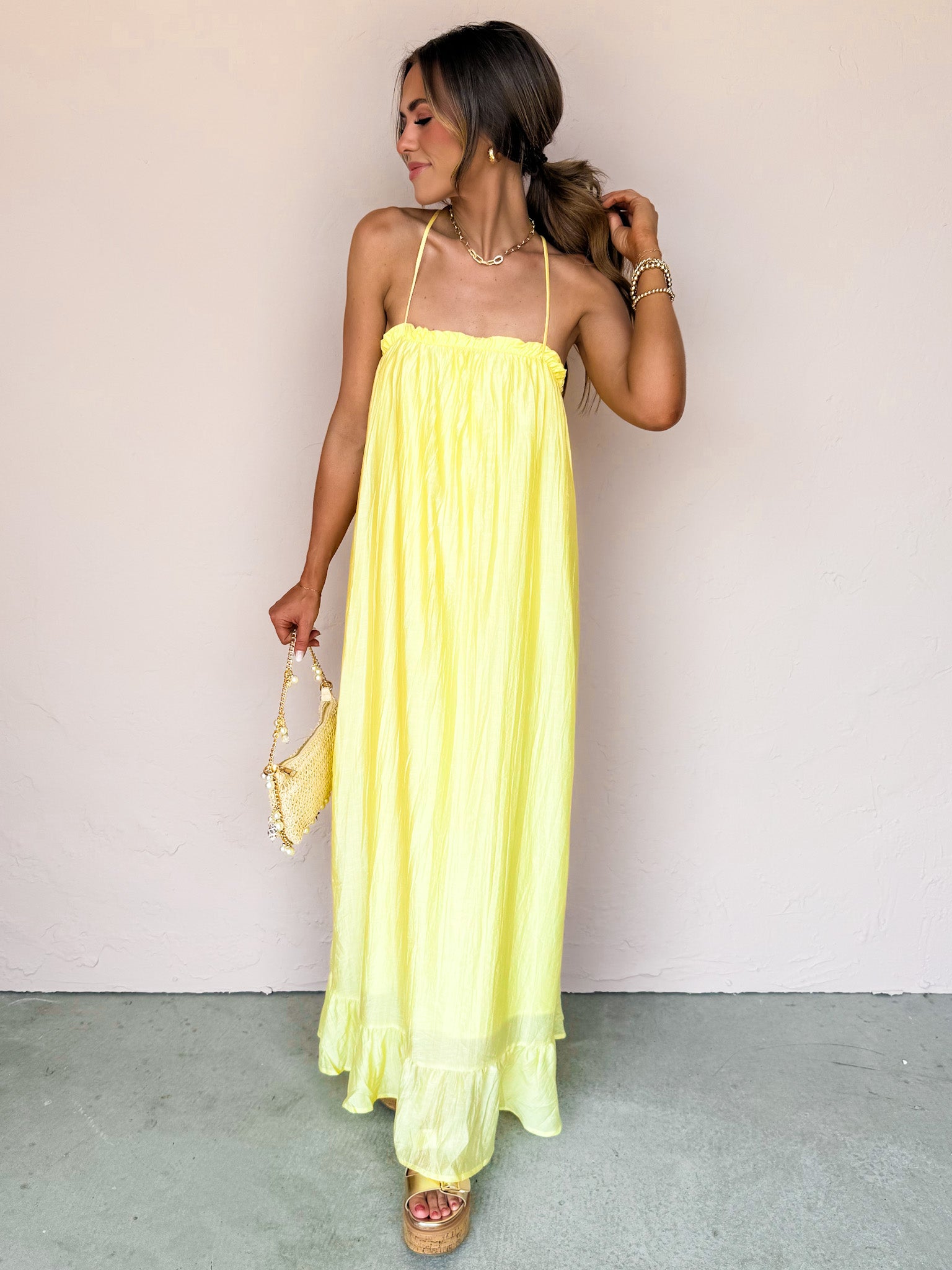 Wild Honey Sleeveless Cross Back Dress