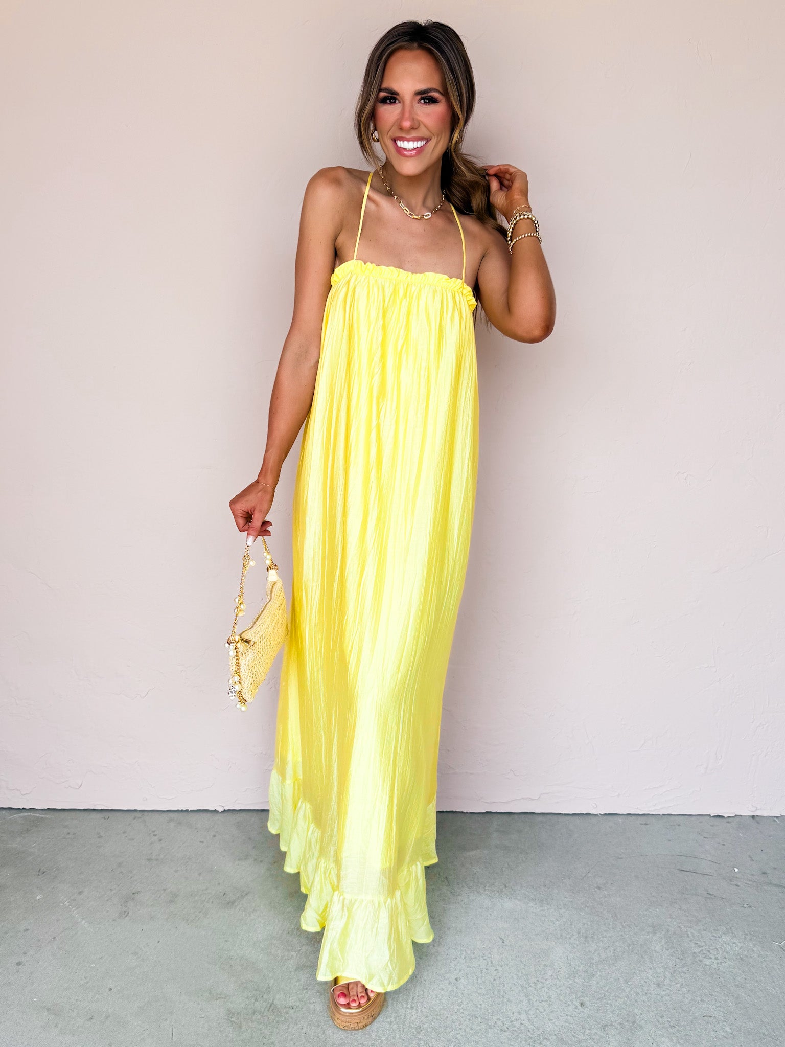 Wild Honey Sleeveless Cross Back Dress