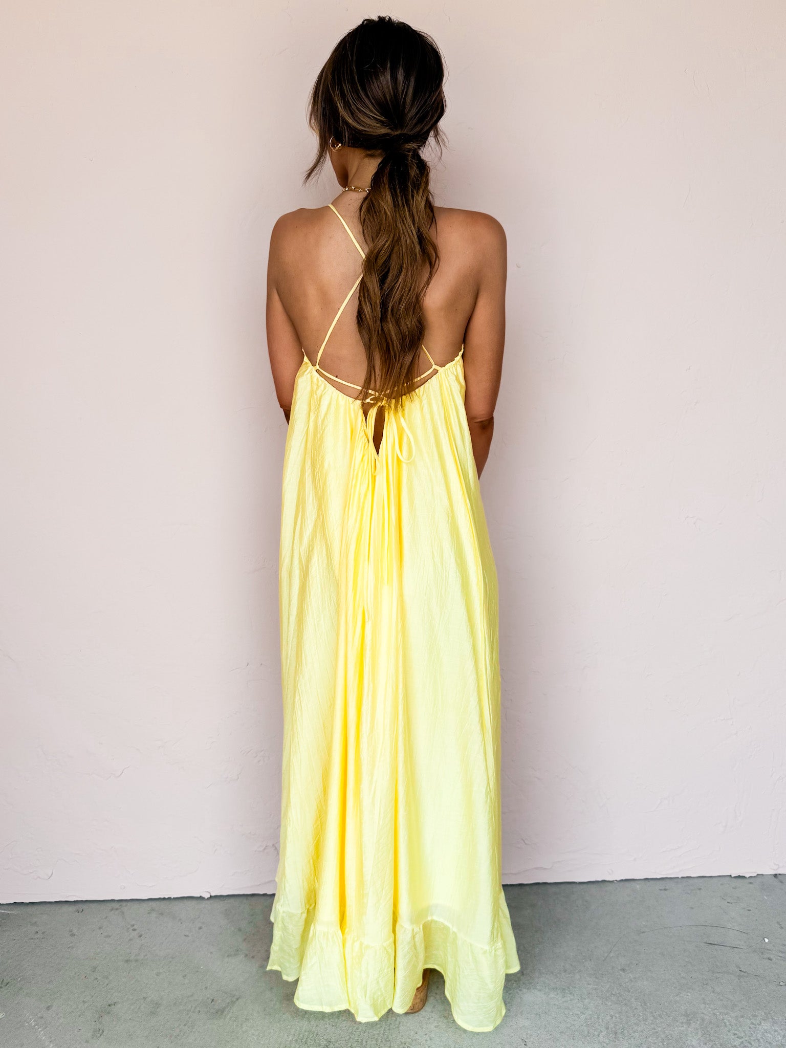 Wild Honey Sleeveless Cross Back Dress