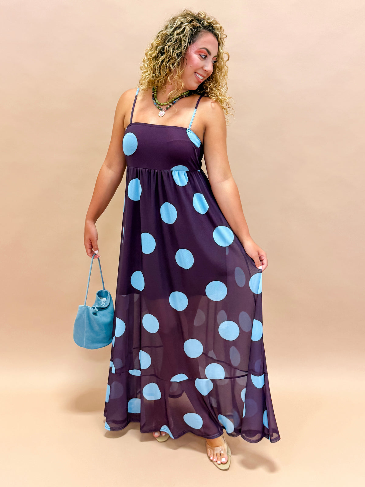 Wynne Polka Dot Maxi Dress