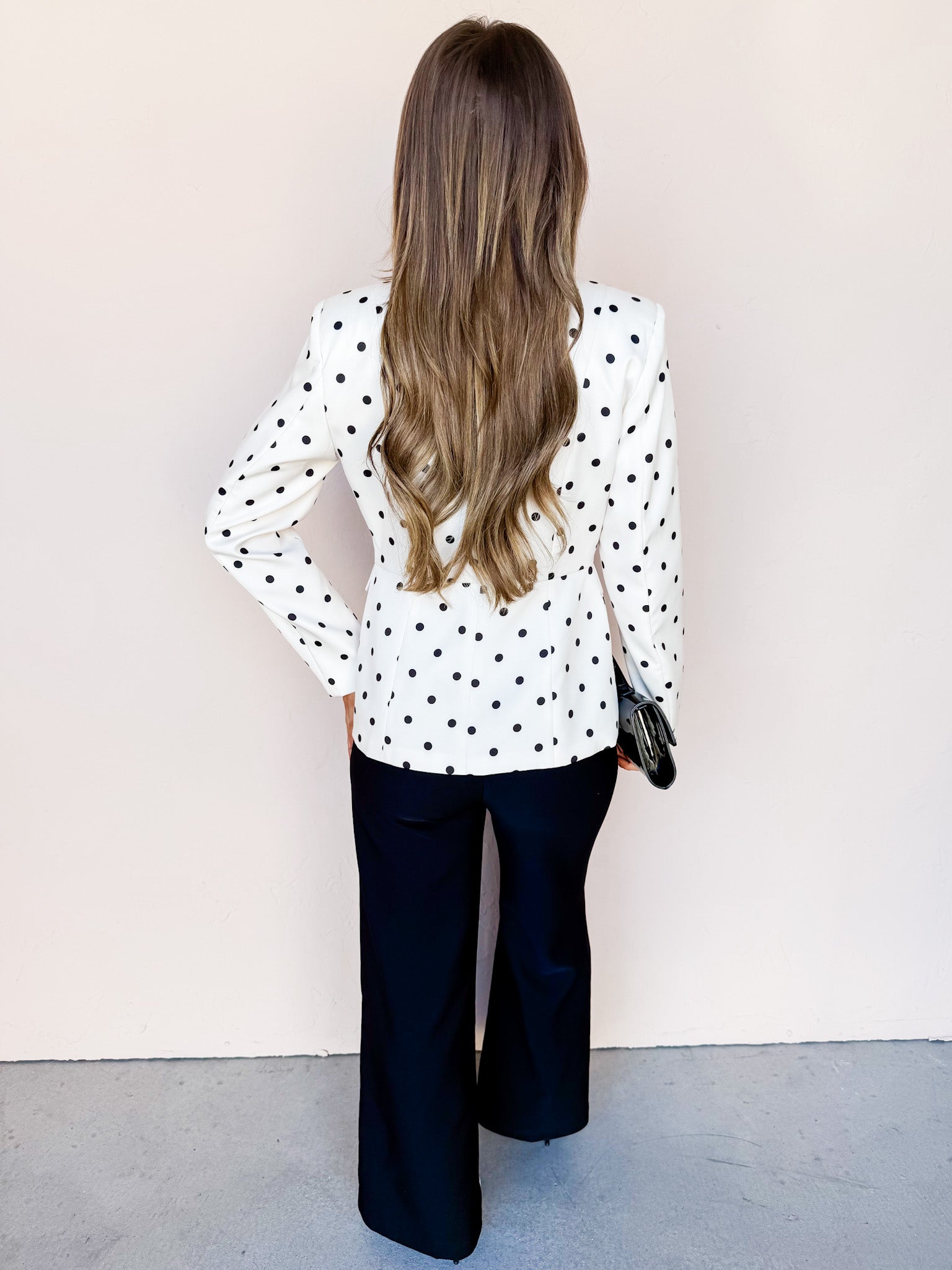 Dottie Polka Dot Button Front Jacket