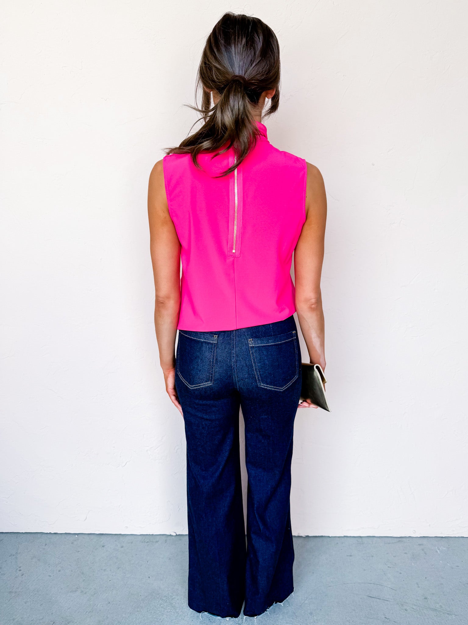 Fallon Bow Sleeveless Top