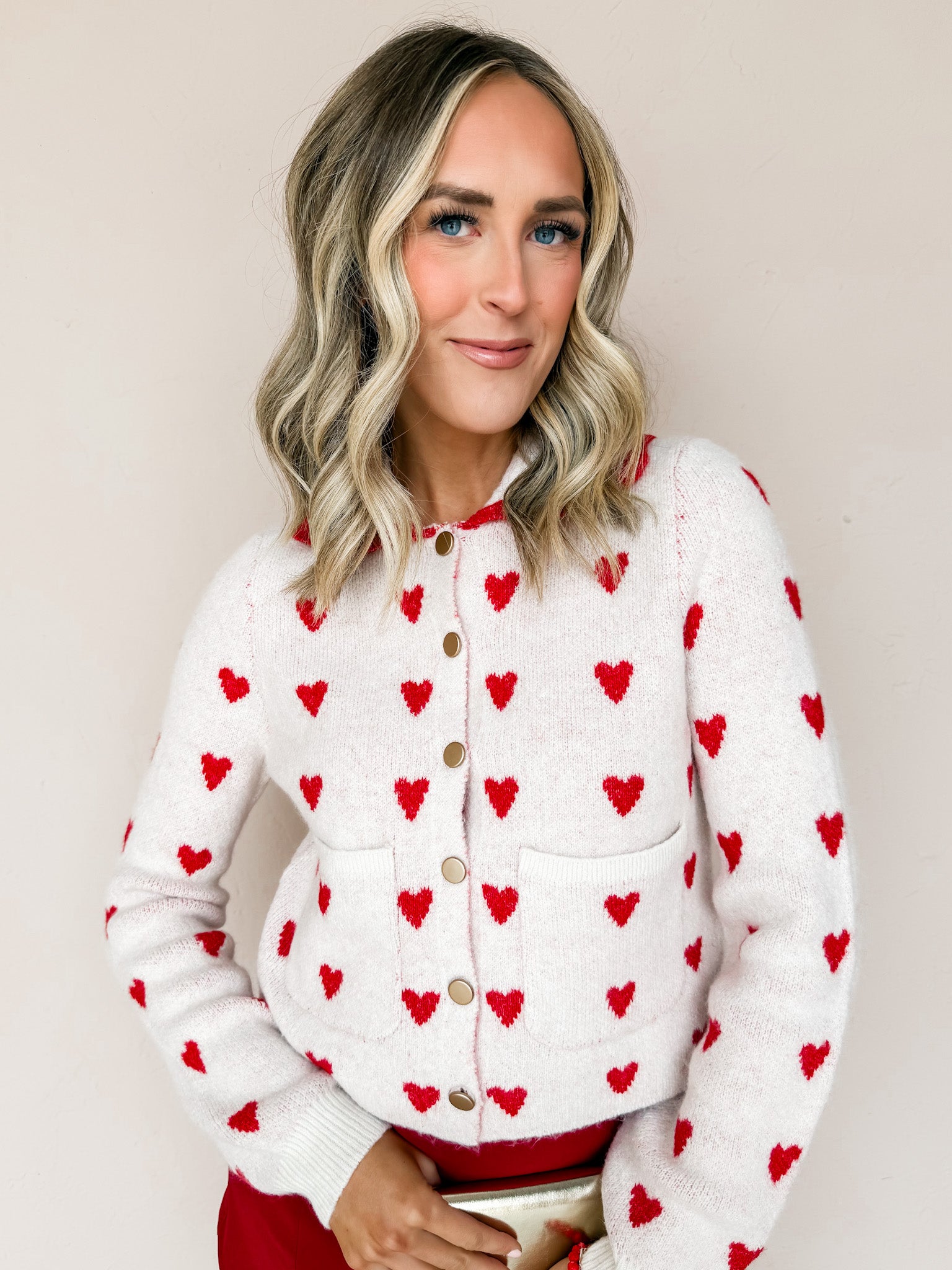 Jules Scallop Cardigan-Cream