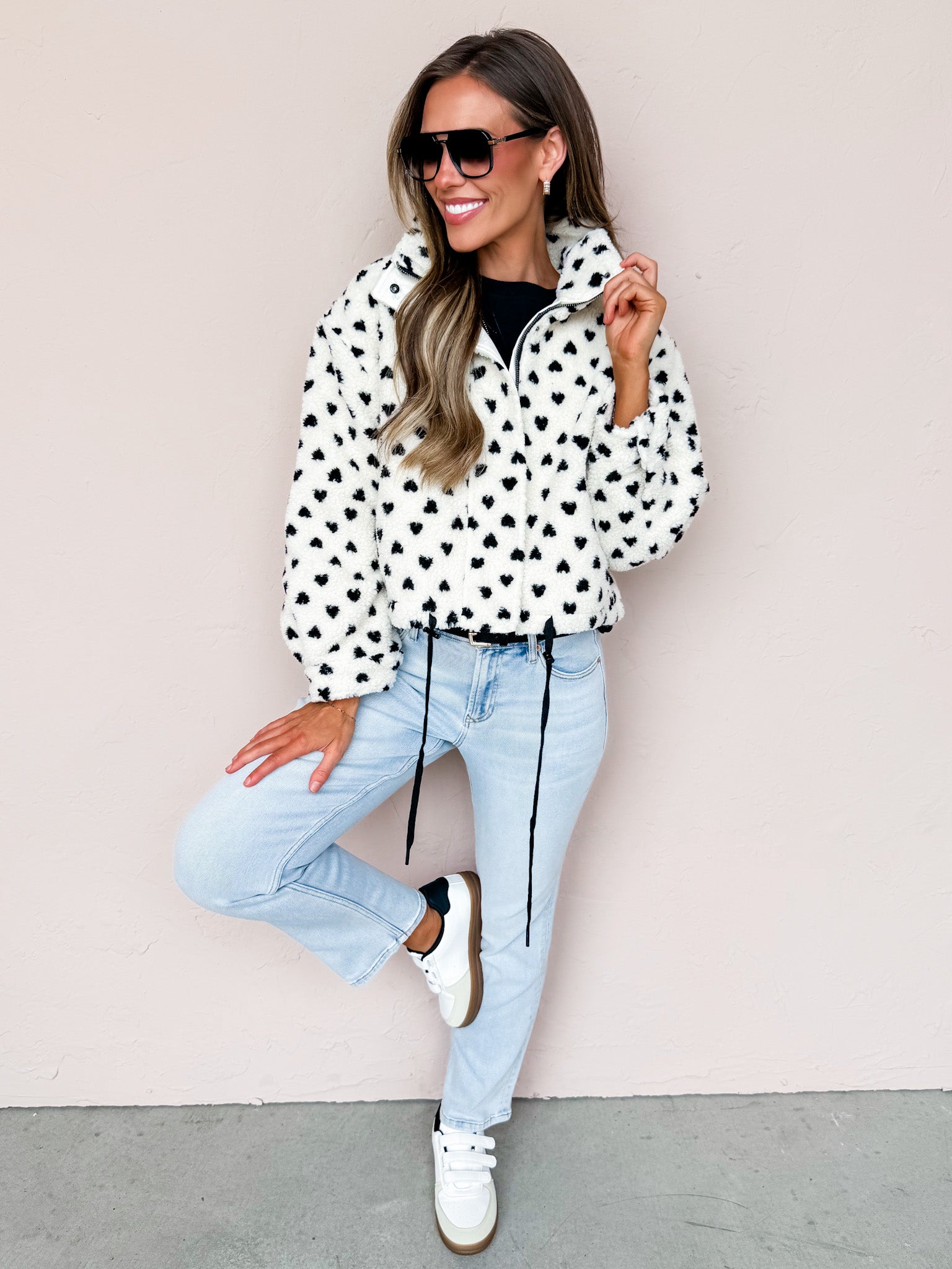 Minnie Polka Dot Sherpa Jacket
