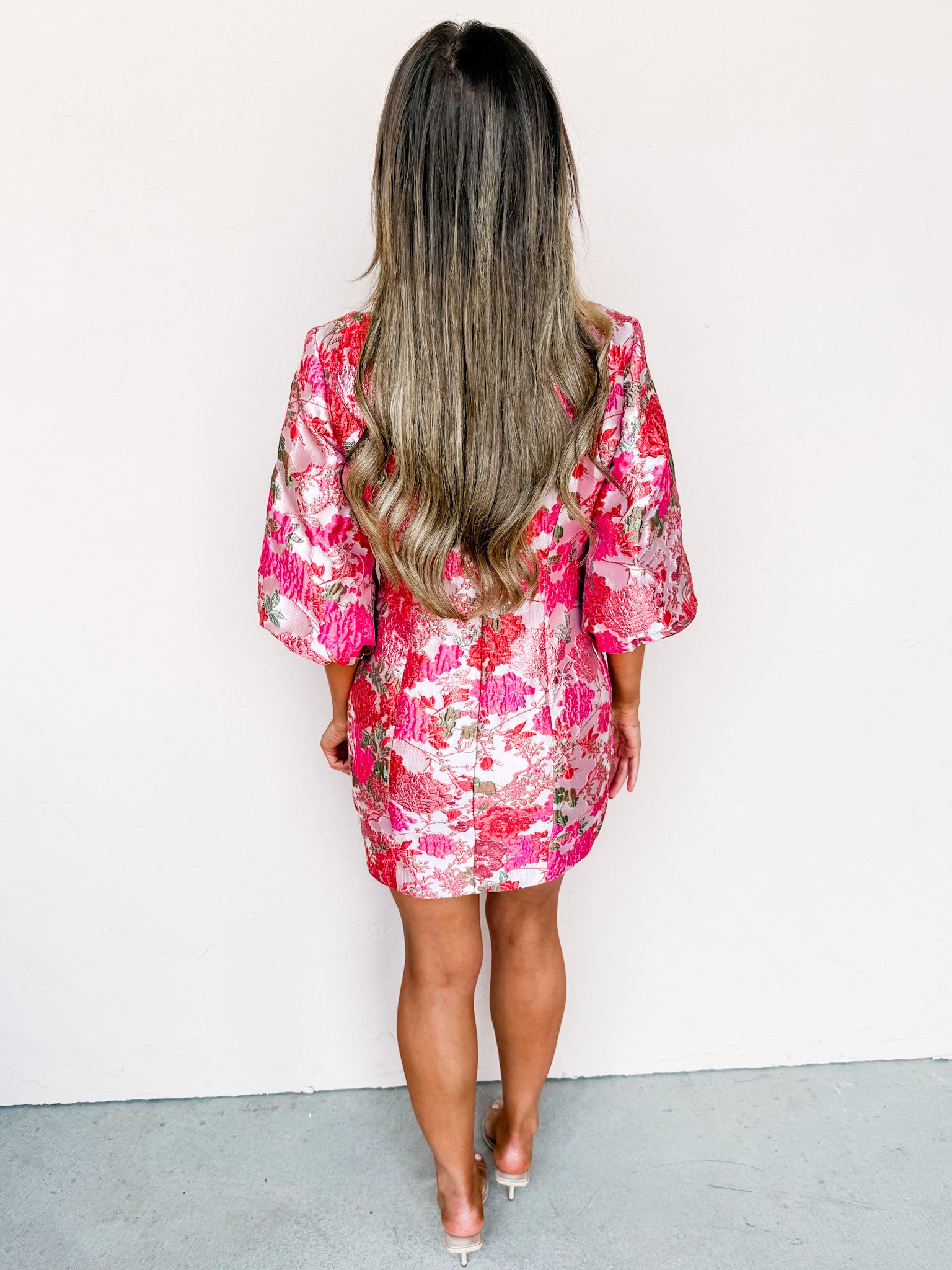 Rosaline Floral Jacquard Dress