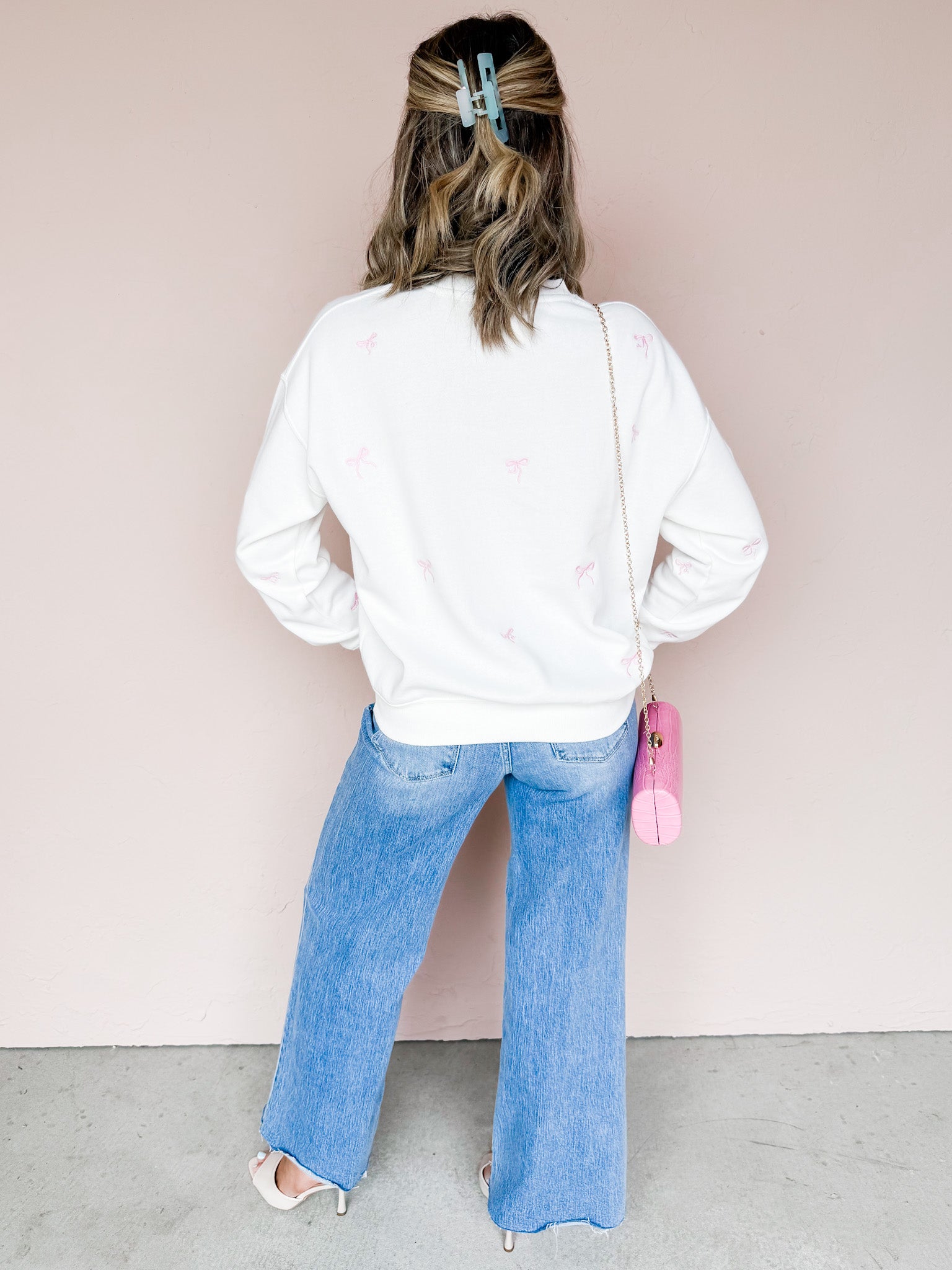 Nelly Crew Neck Sweater-Ivory