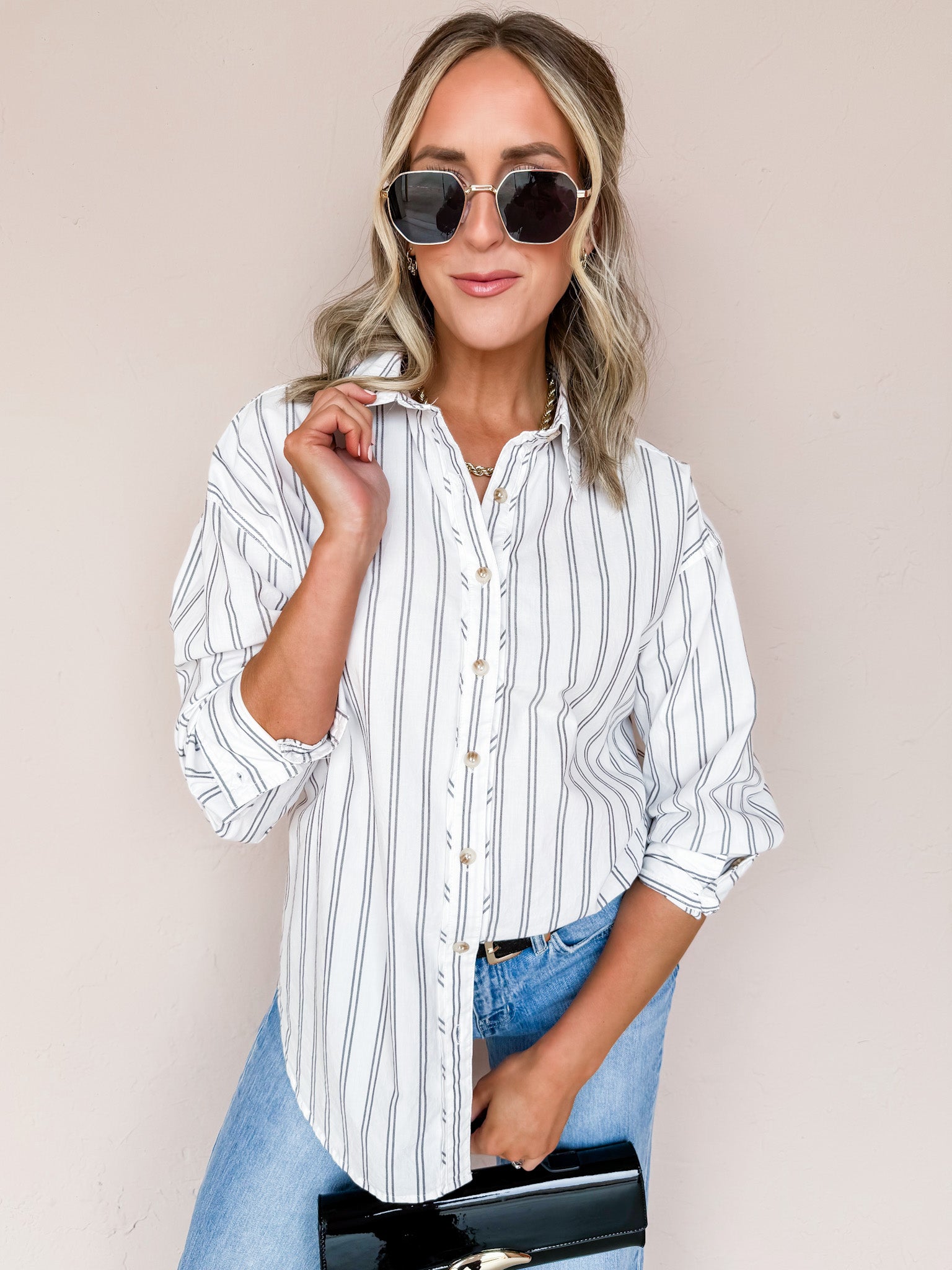 The Charlee Oversized Button Down Shirt