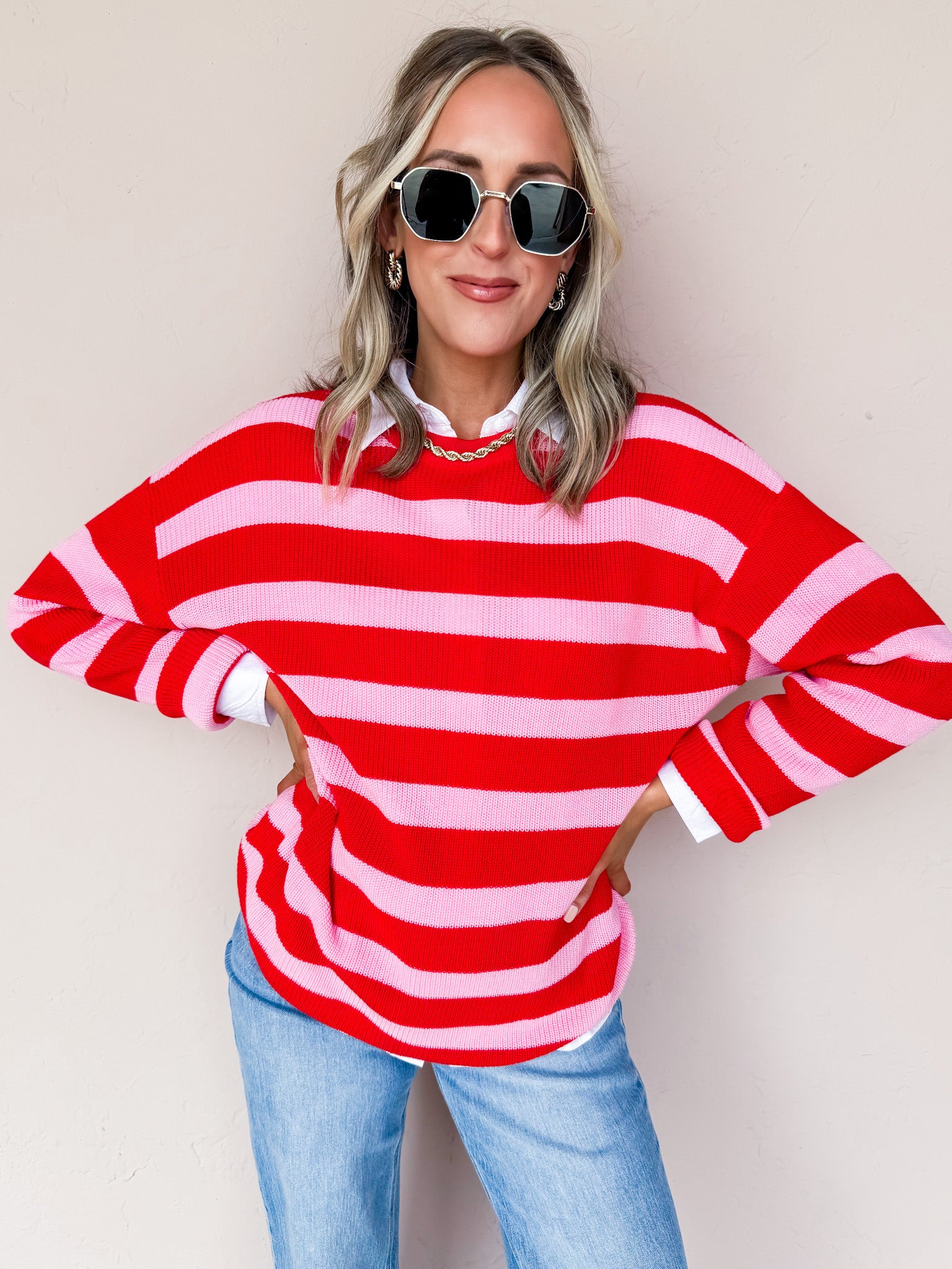 Chelsea Oversized Striped Sweater