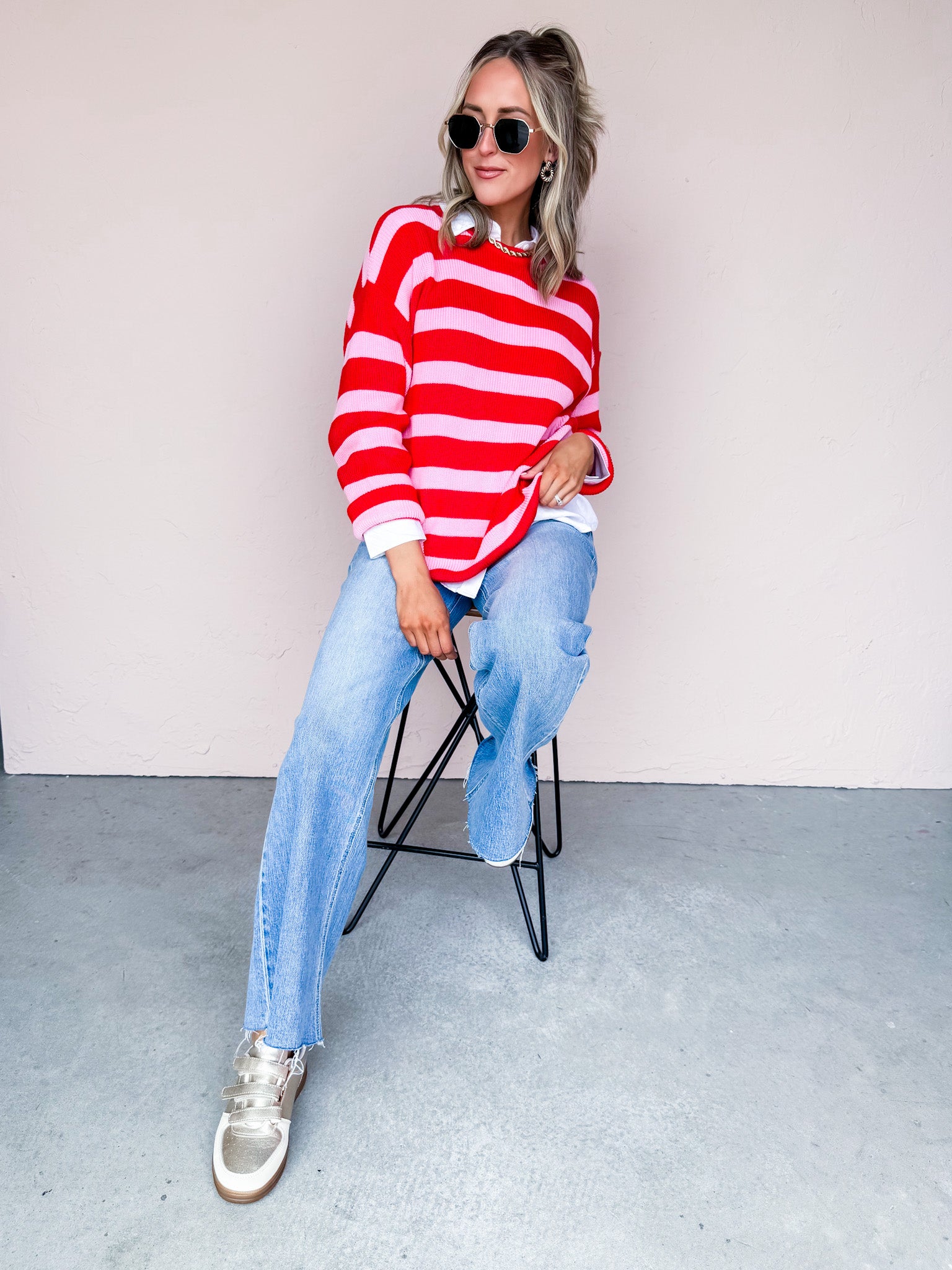 Chelsea Oversized Striped Sweater