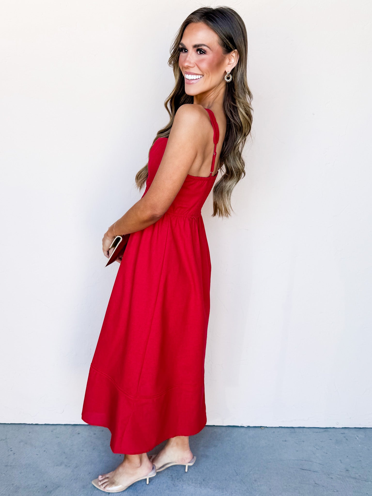 Adeline Sleeveless Midi Dress