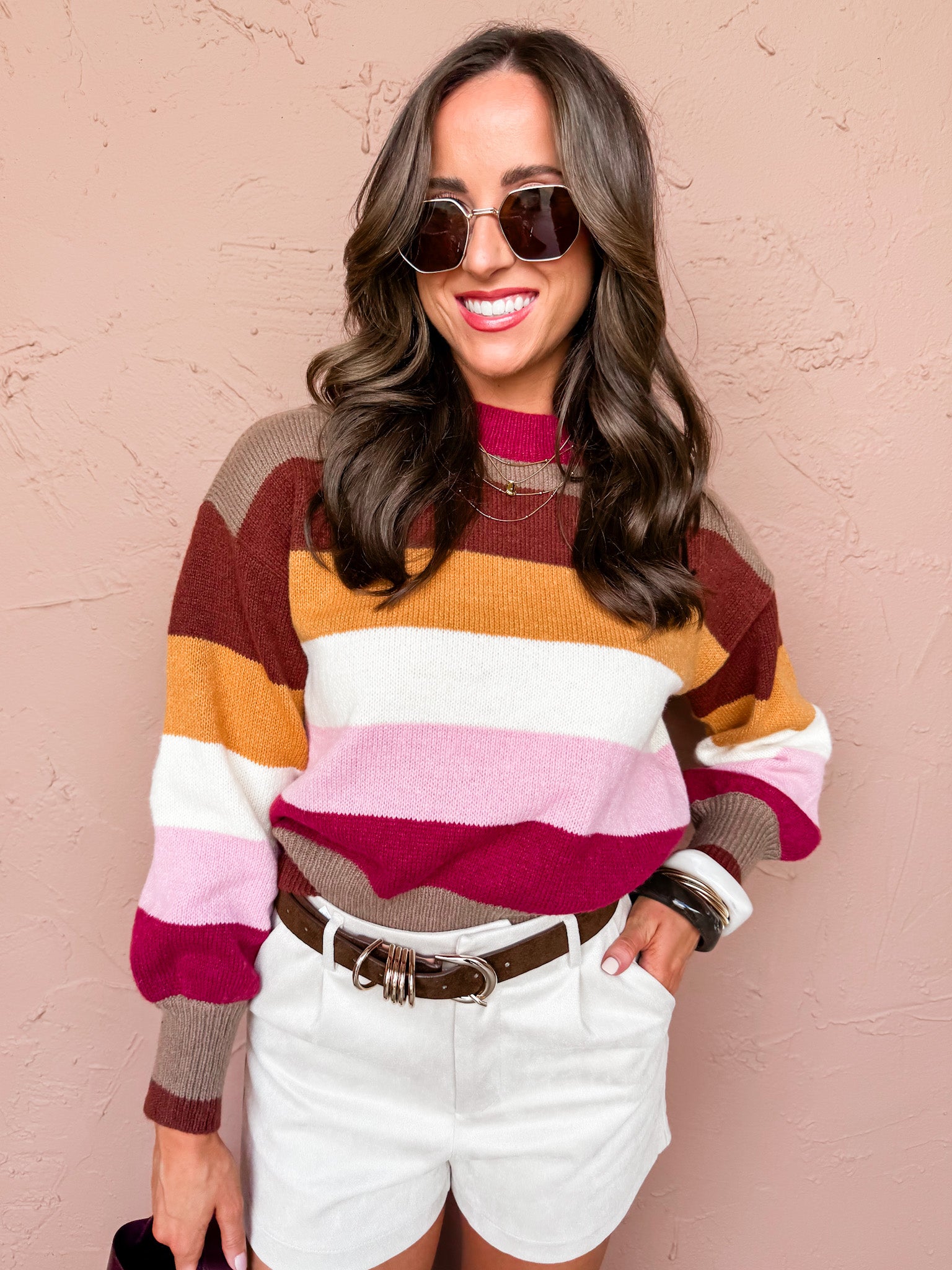 Bright Vibe Multi Stripe Sweater