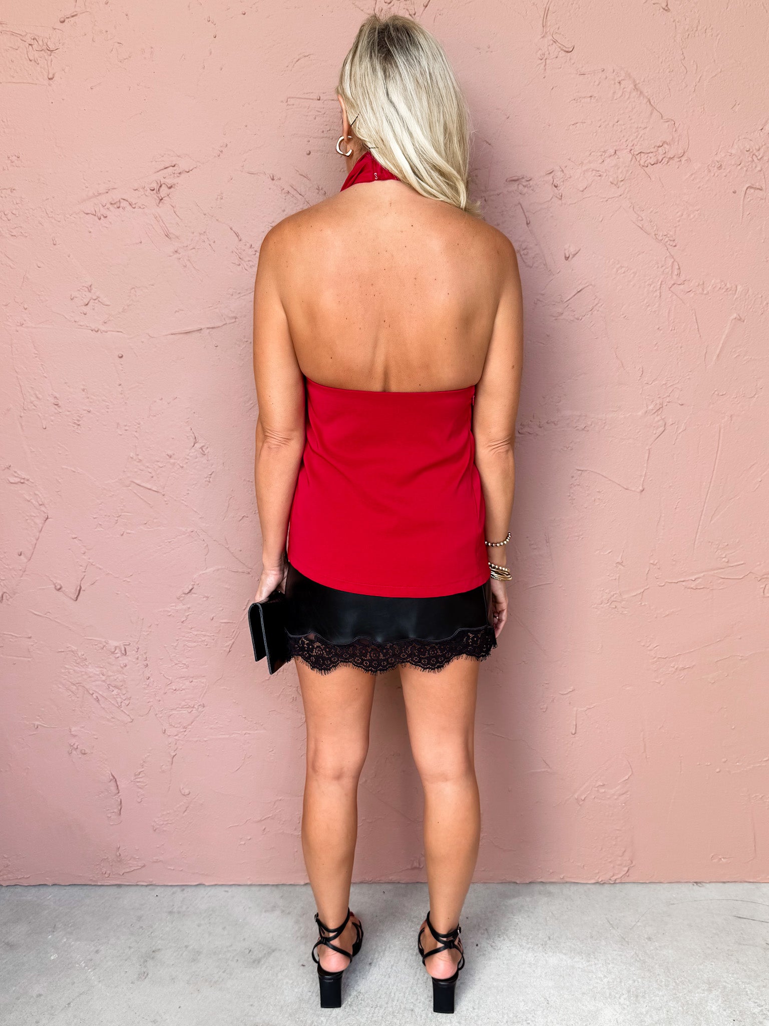 Twisted Flame Halter Neck Top