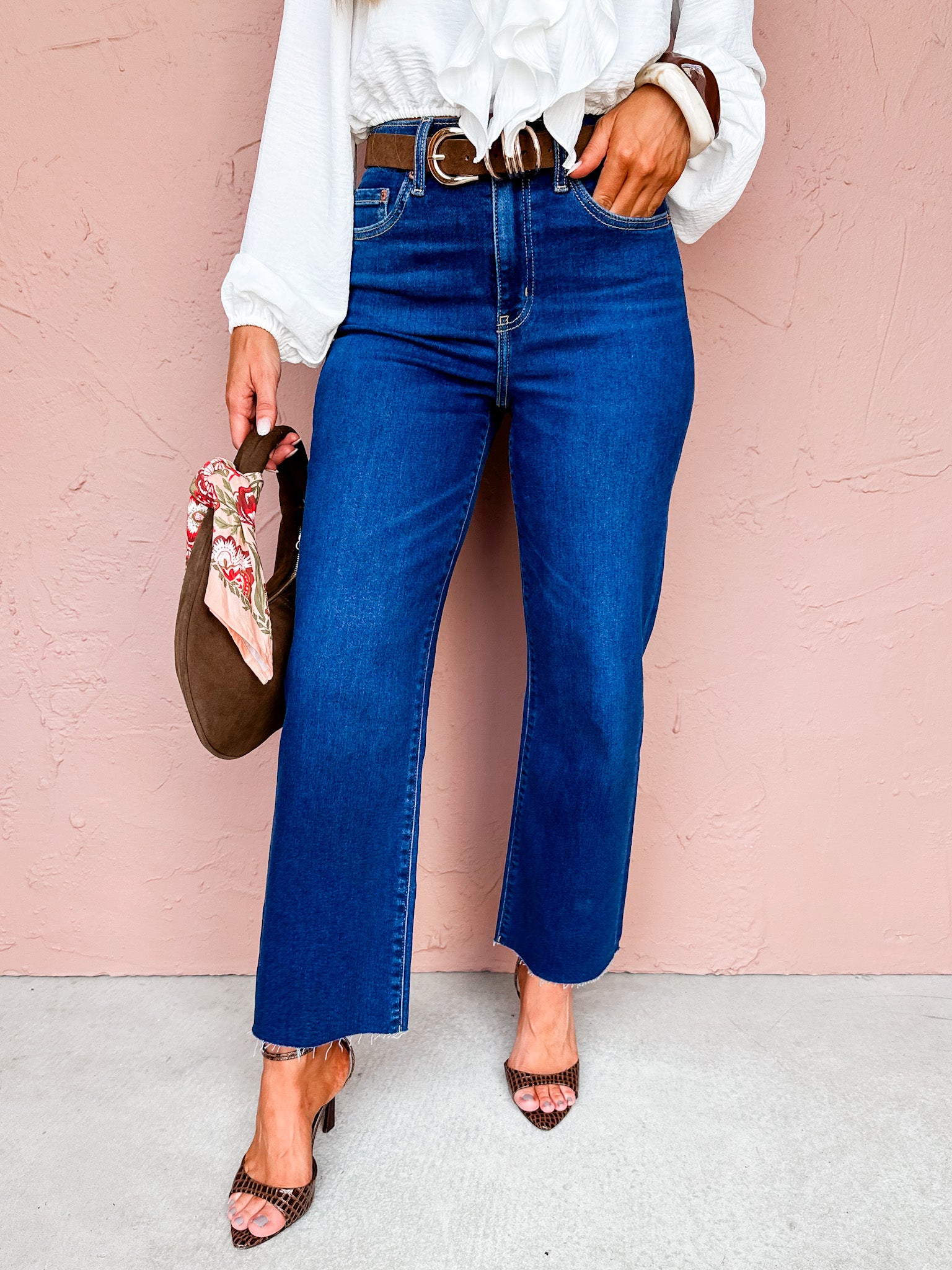 [DAZE] Pleaser Wide Ankle Jeans-Magic Hour