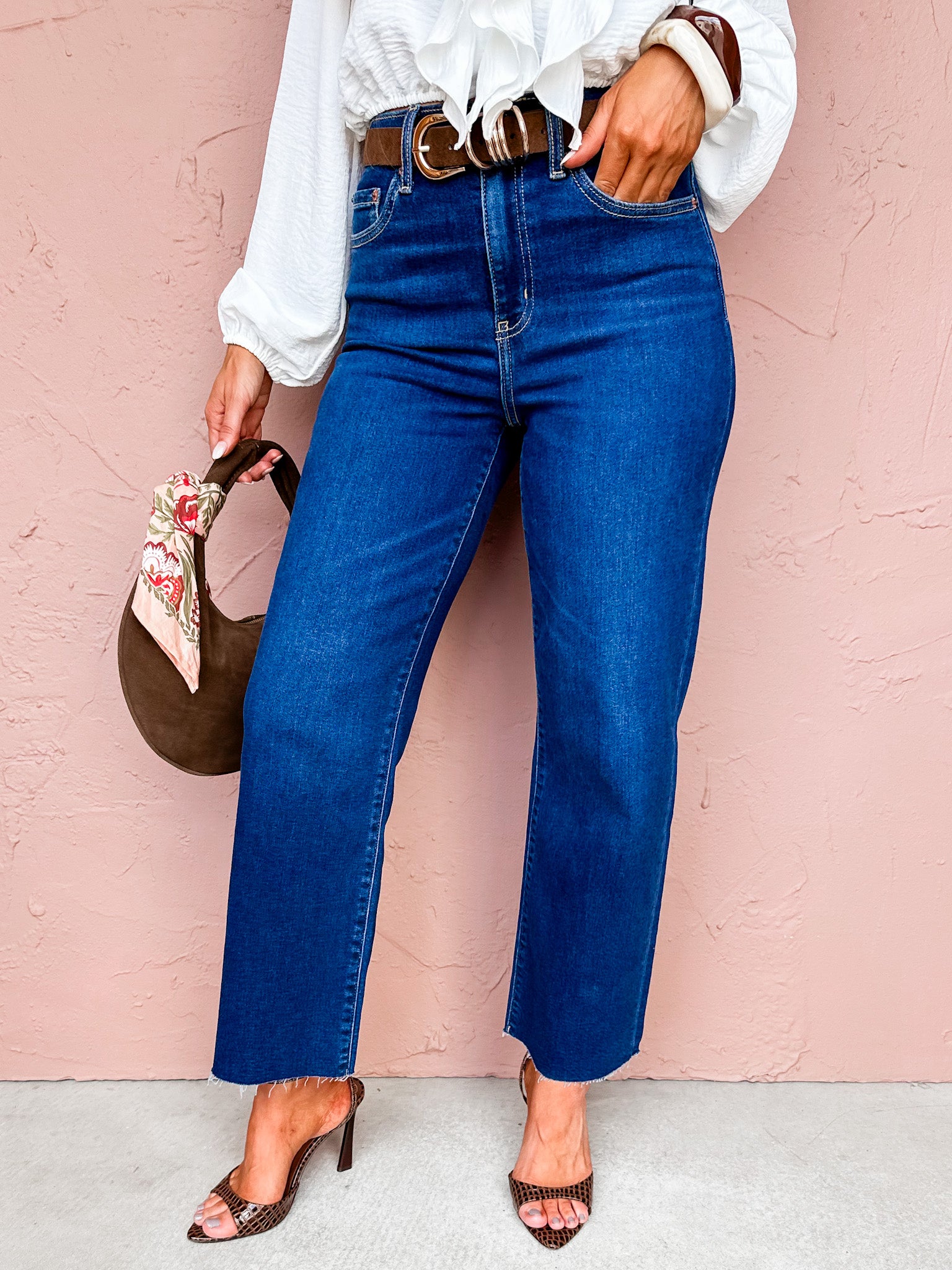 [DAZE] Pleaser Wide Ankle Jeans-Magic Hour