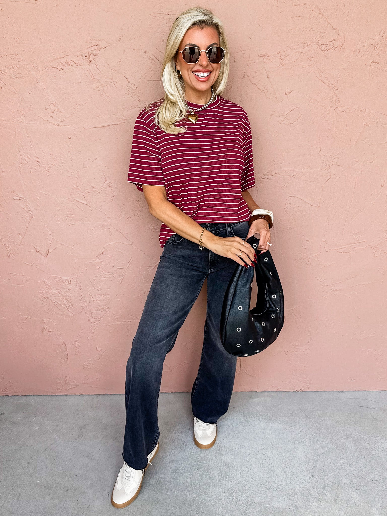 Briarly Oversized Tee-Cherry