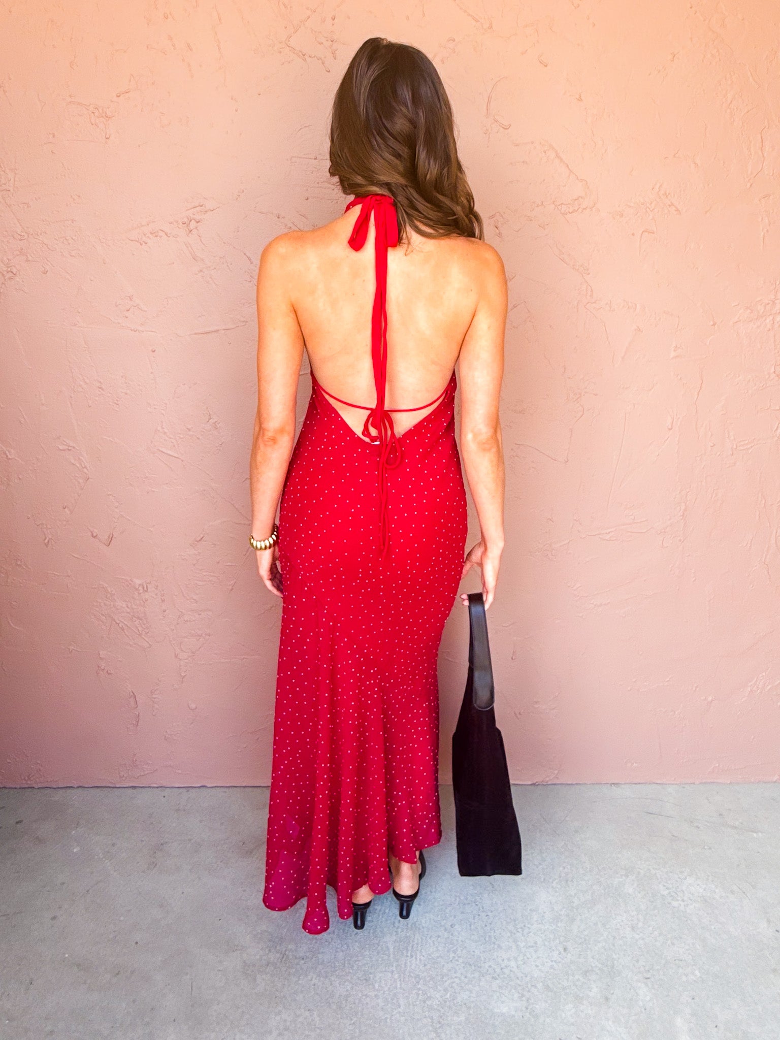 Confident Spark Polka Dot Maxi Dress