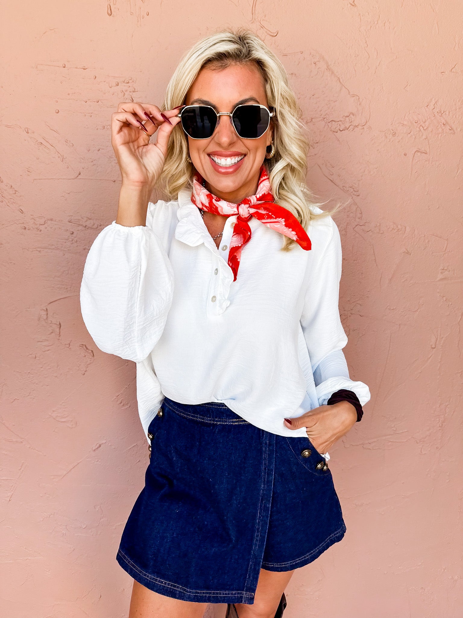 Femme Ruffle Detail Top