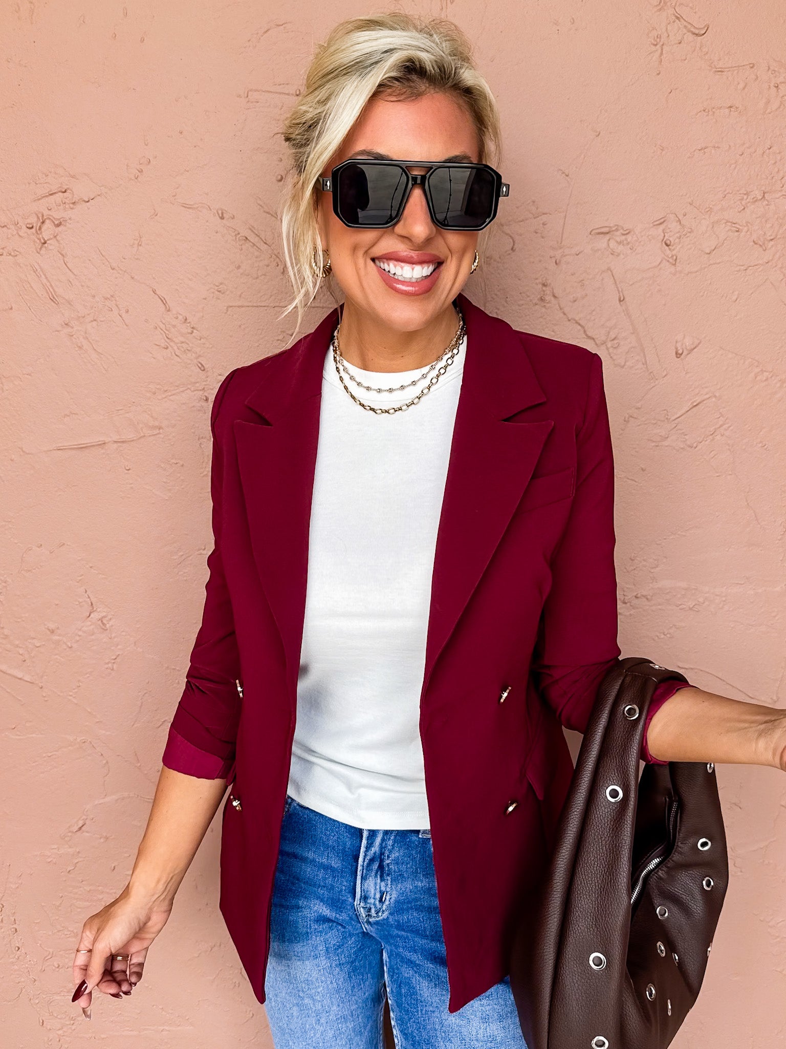 My Energy Double Breasted Belted Jacket