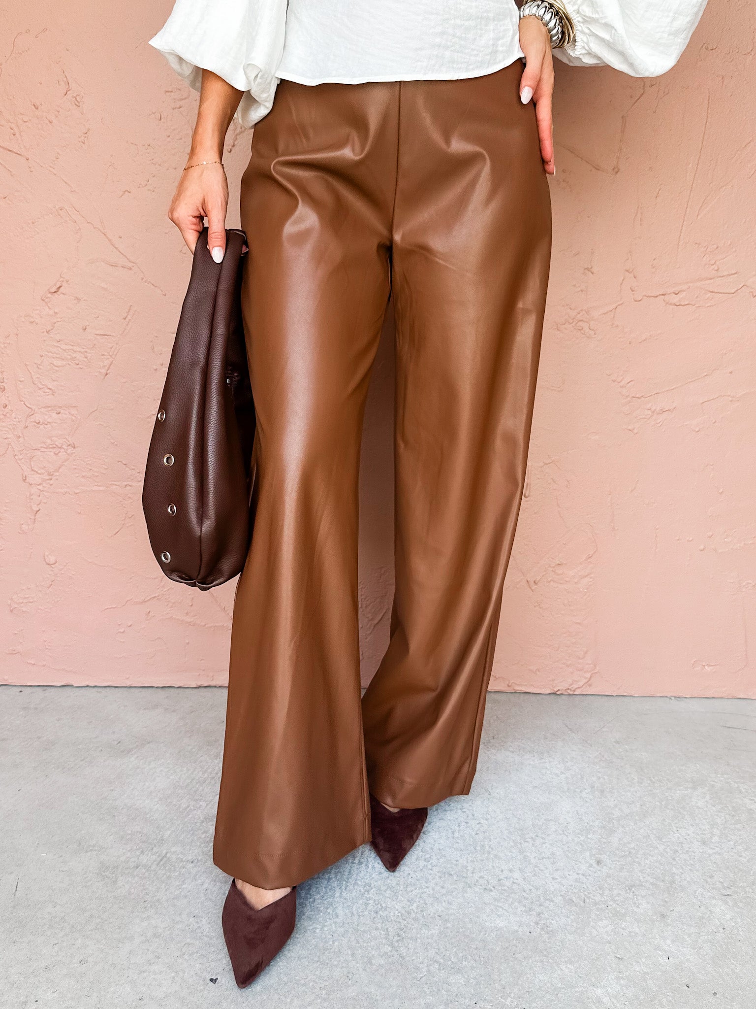 Refined Moment Vegan Leather Pants